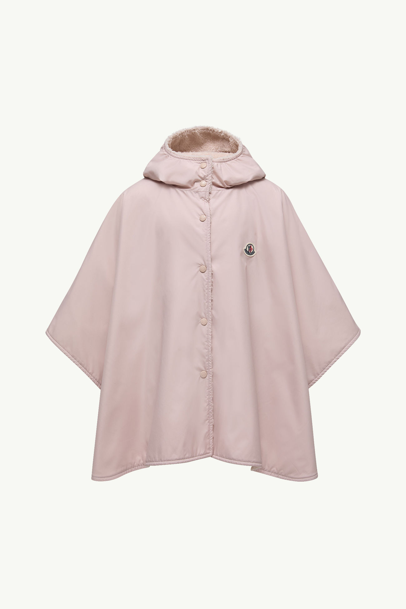 Wendbares Cape mit Kapuze aus Teddystoff Mädchen Pink Moncler 2