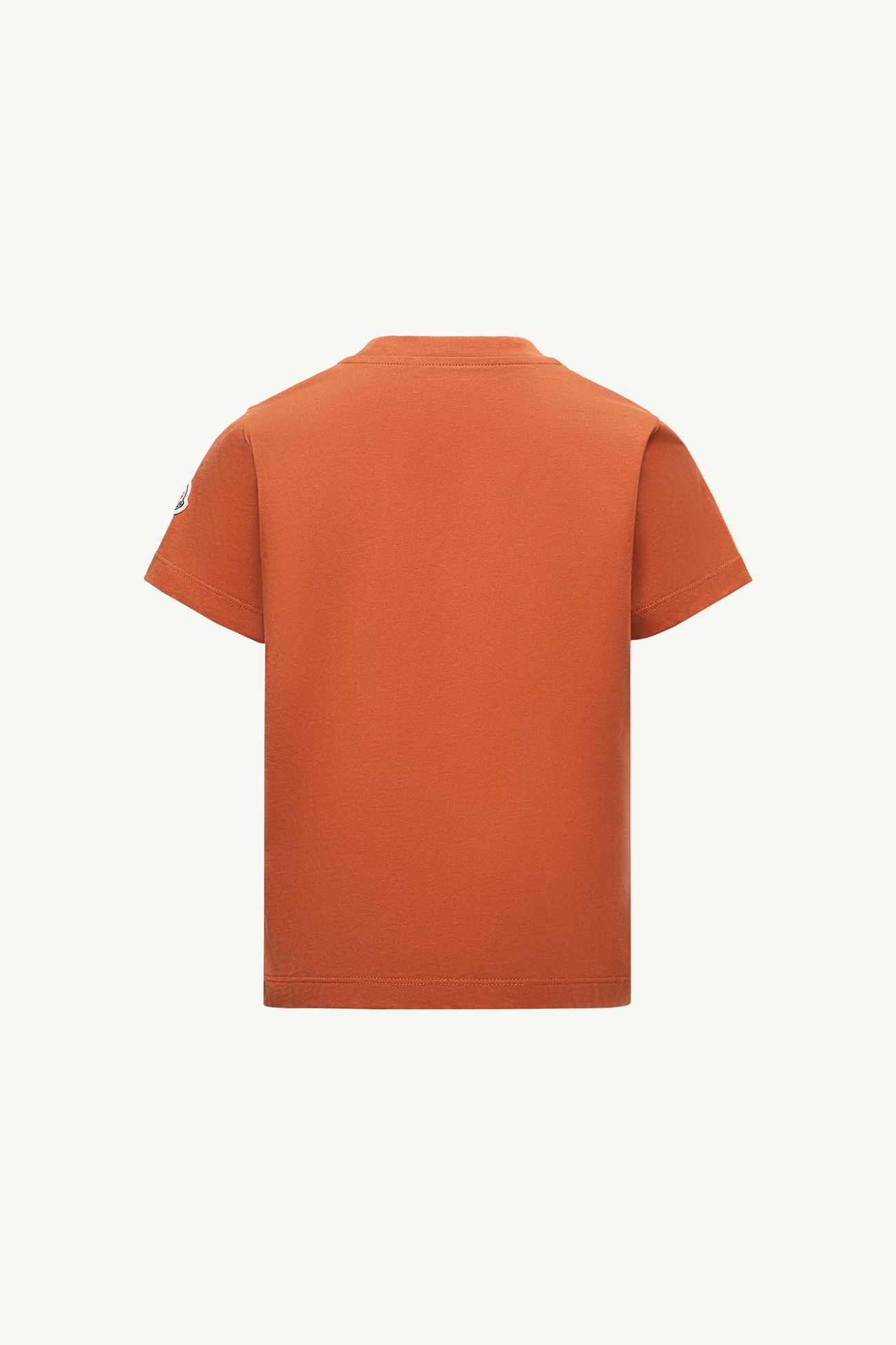 T-shirt in cotone con logo stampato Bambino Arancione Scuro Moncler 2