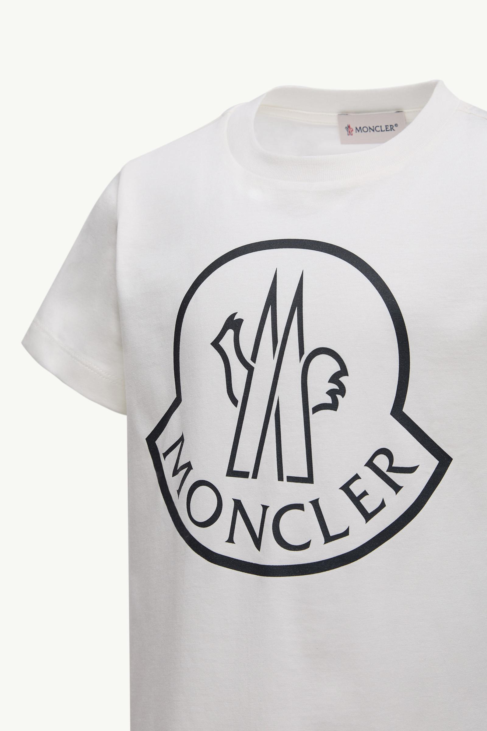 Printed Logo Cotton T-Shirt White Moncler 1