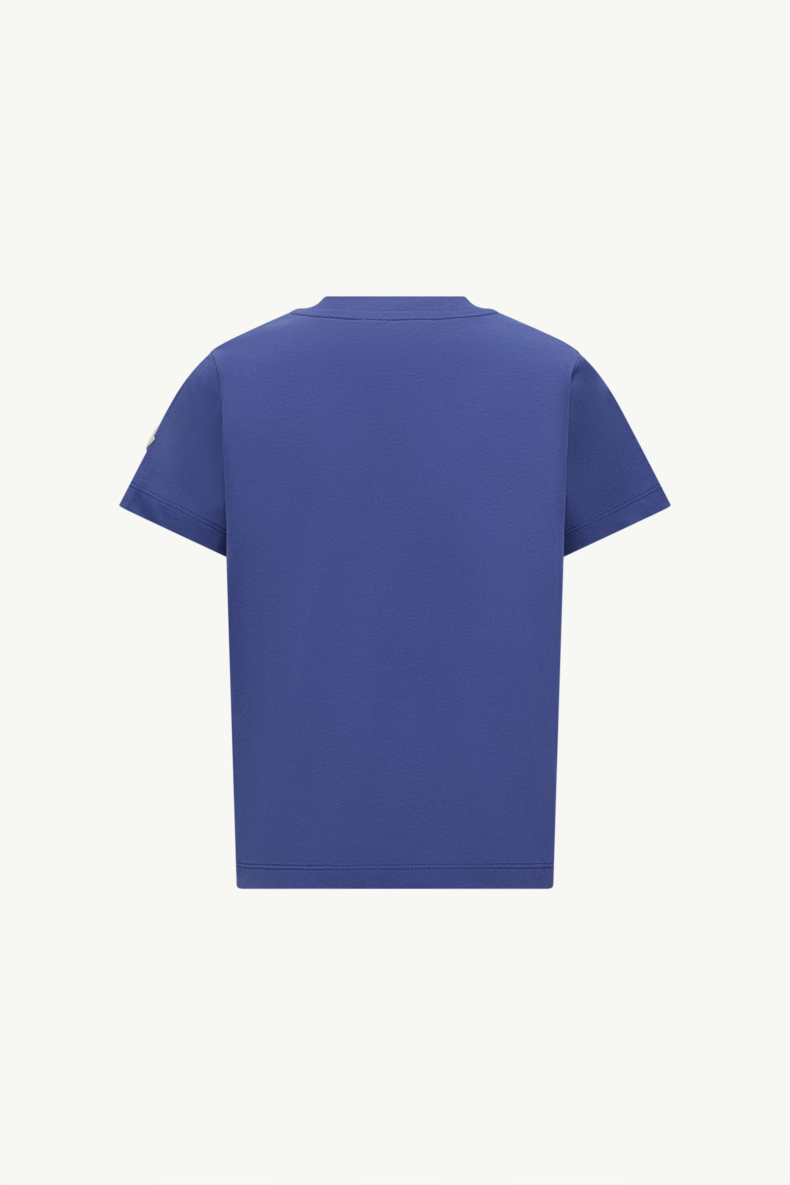 T-shirt in cotone con logo stampato Blu Elettrico - Polo & T-shirt