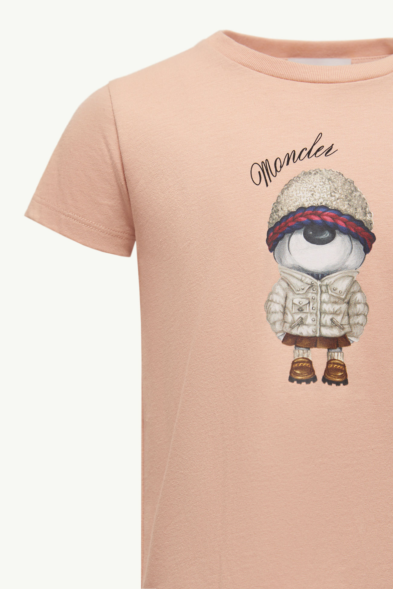 Baumwoll-T-Shirt mit Teddybär-Motiv Mädchen Hellpink Moncler 2