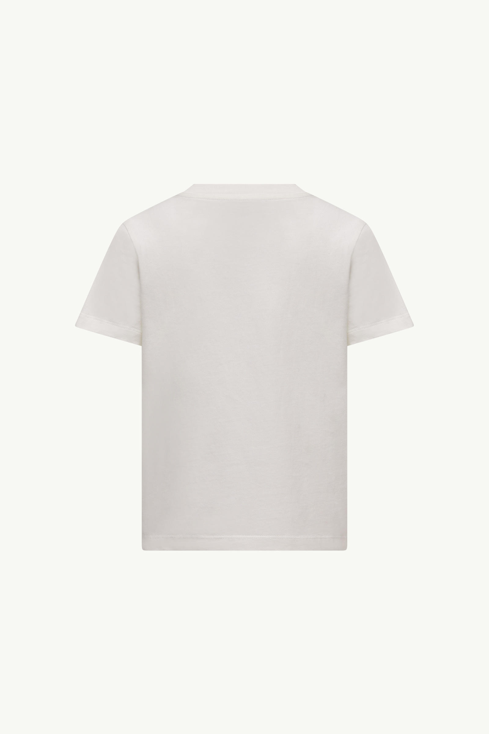 Logo Cotton T-Shirt Boy White Moncler 2