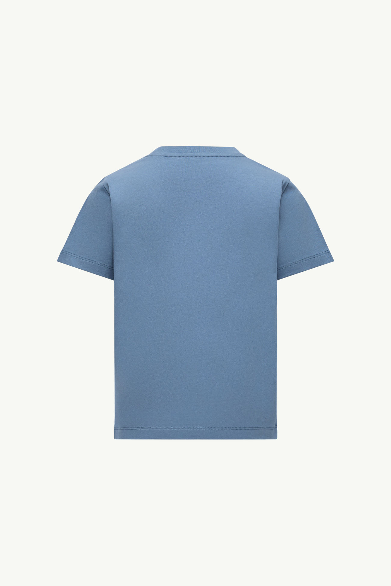 T-shirt logata in cotone Bambino Blu Cobalto Moncler 3