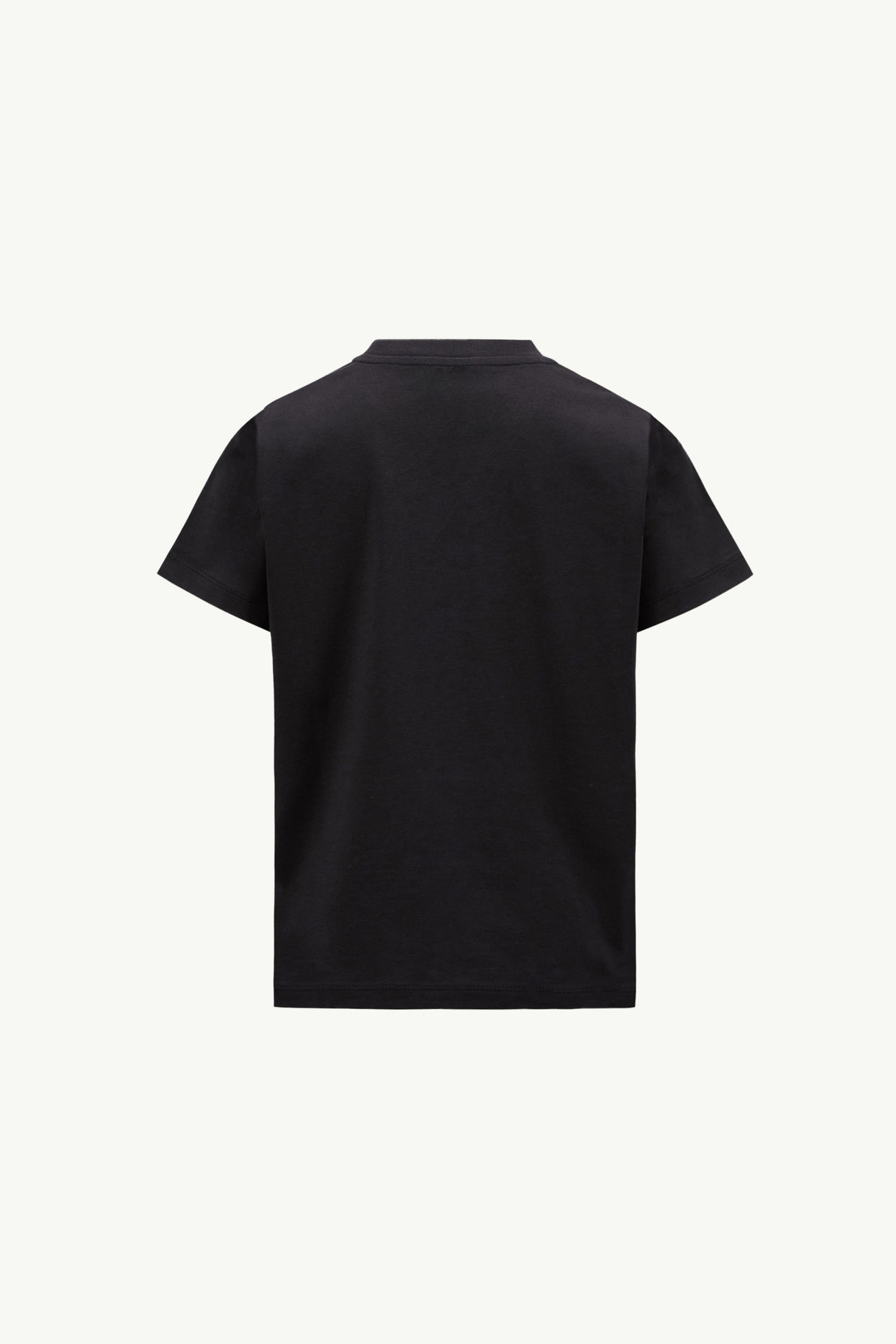 T-shirt logata in cotone Bambino Nero Moncler 3