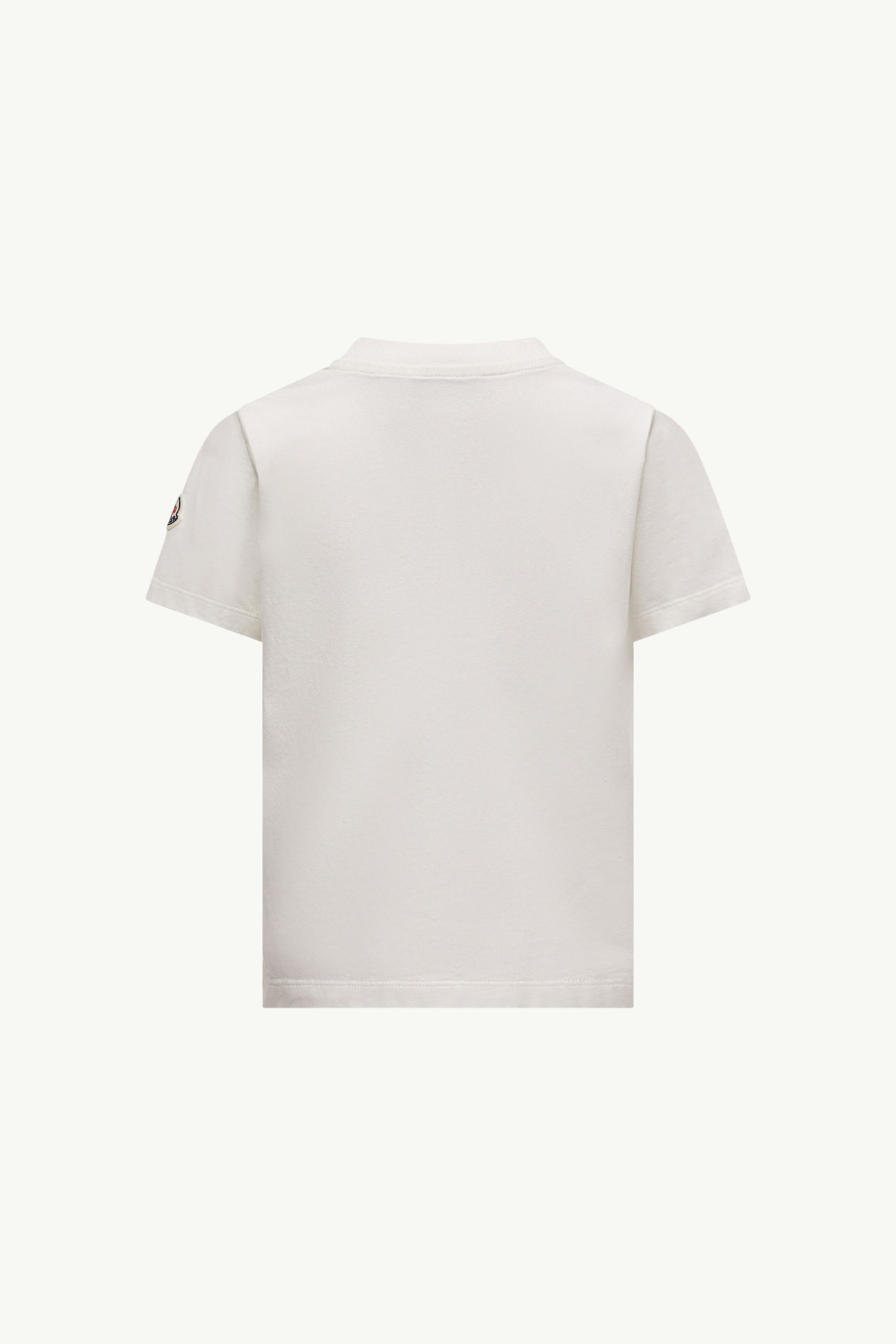 T-shirt in cotone con motivo stampato Bambino Bianco Moncler 3