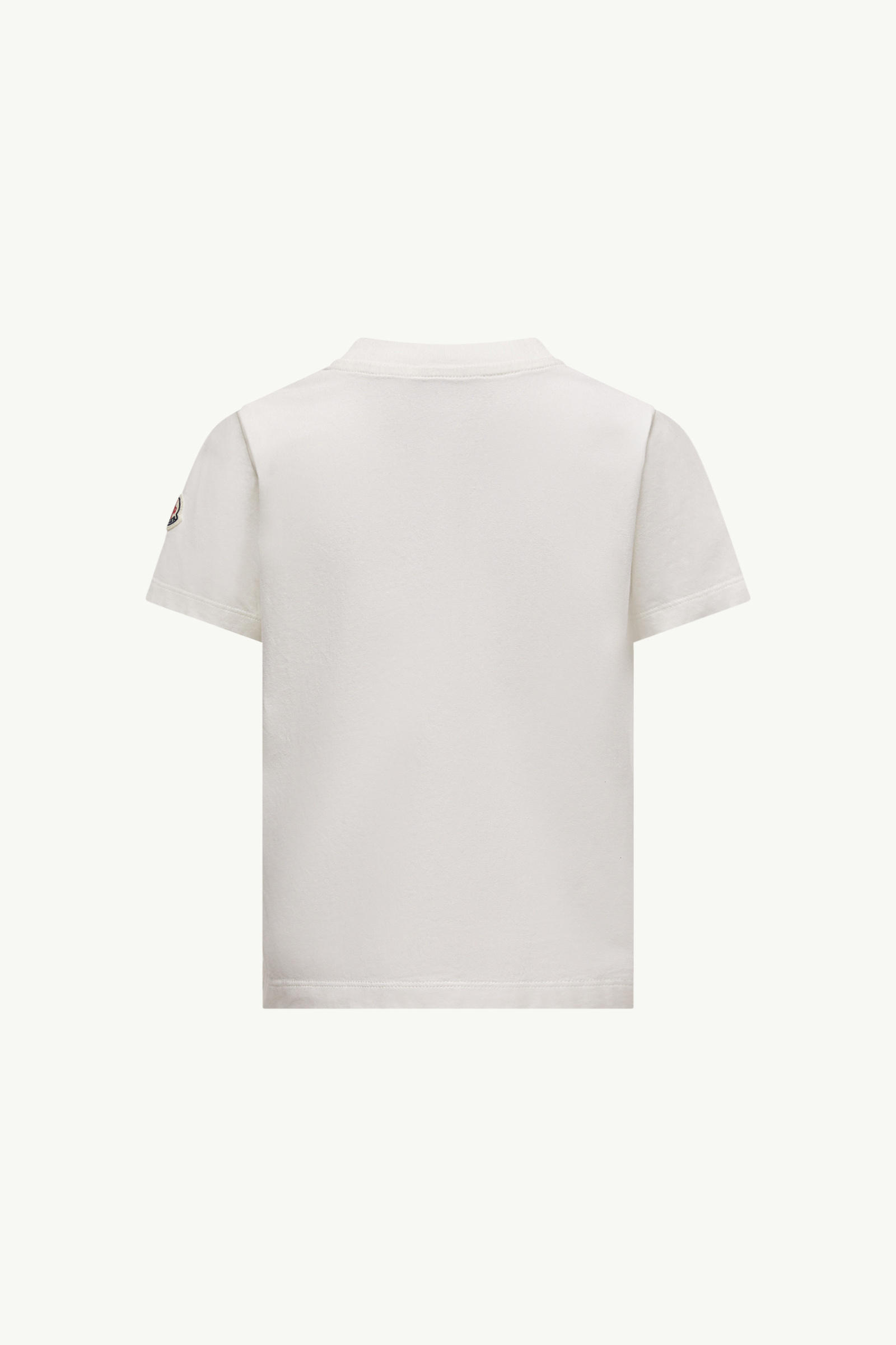 T-shirt in cotone con motivo stampato Bambino Bianco Moncler 3