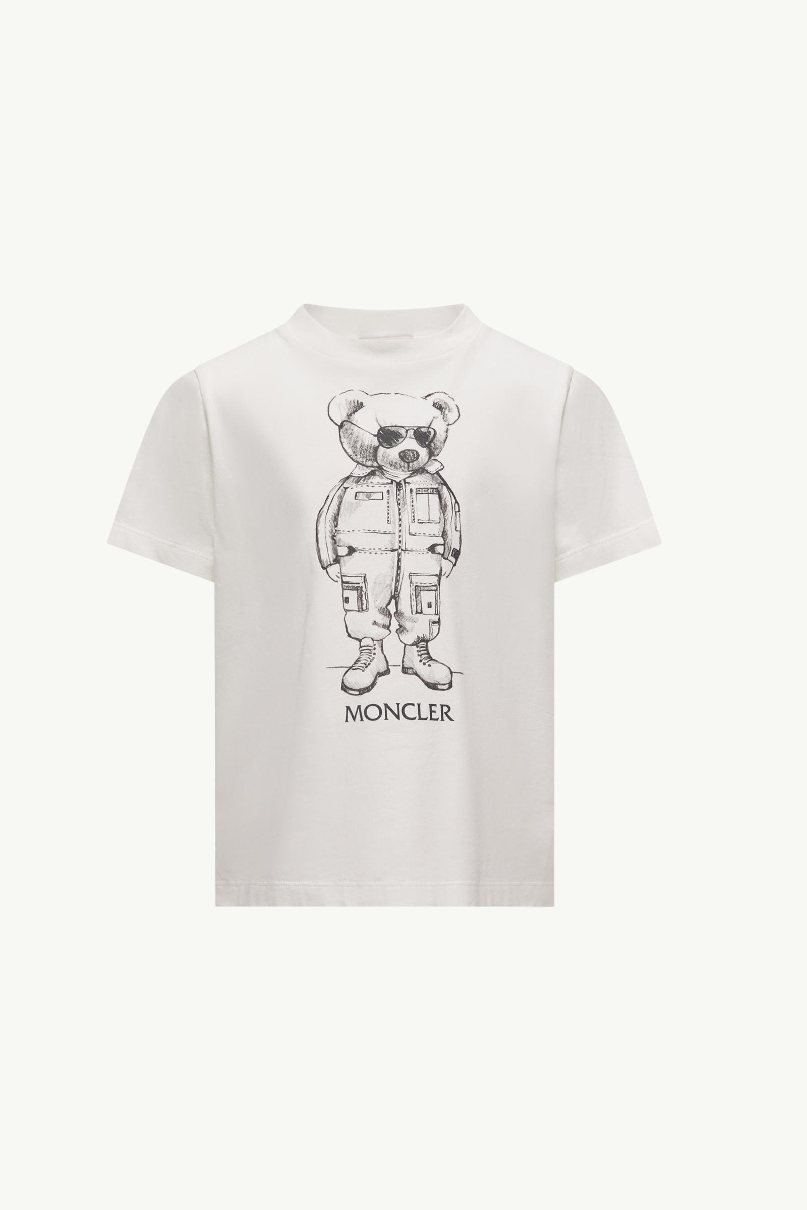 トップス MONCLER KIDS T-SHIRT Moncler Outlet: T-shirt kids - White | Moncler t-shirt