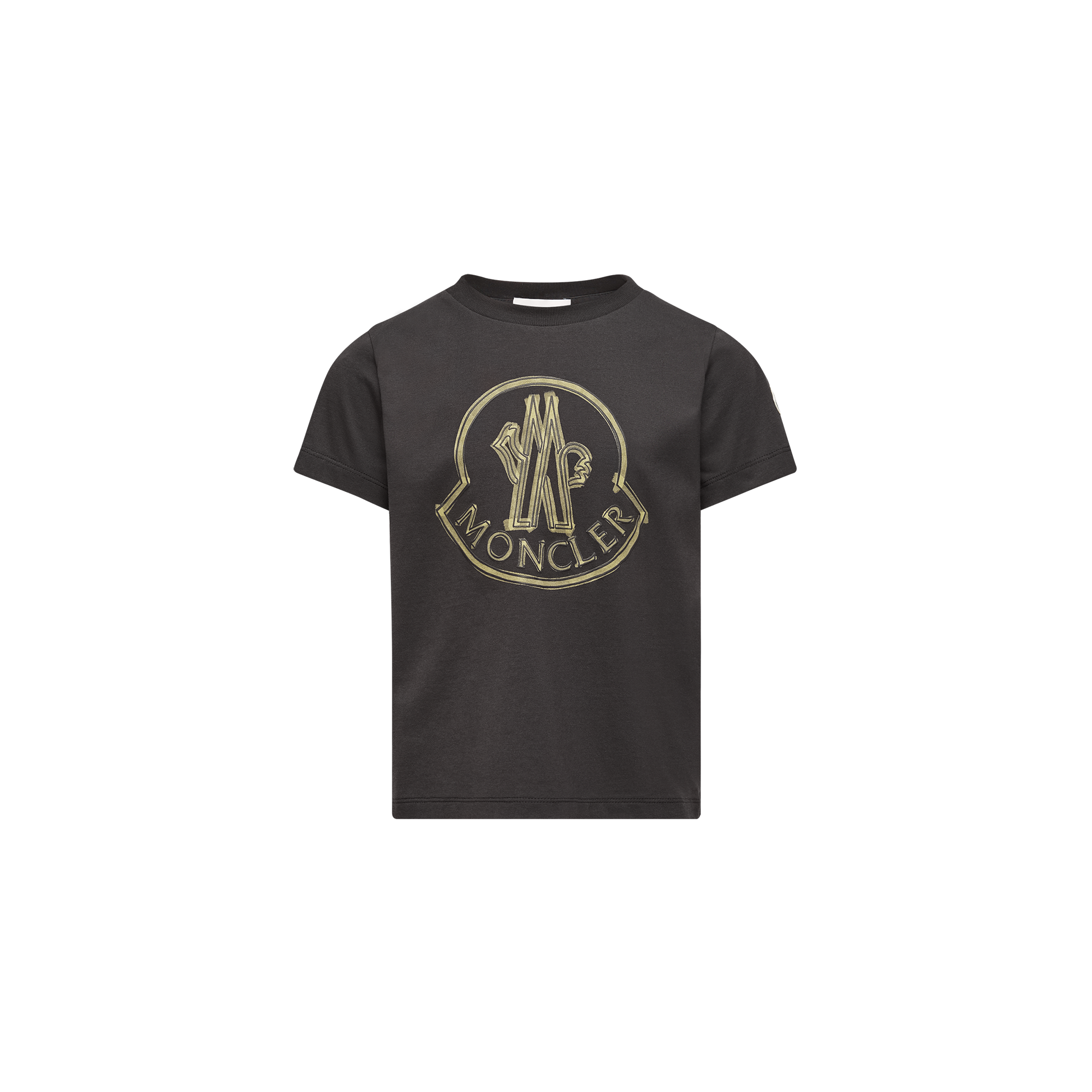 Moncler Enfant Boys Cotton T-shirt - Black - 10Y