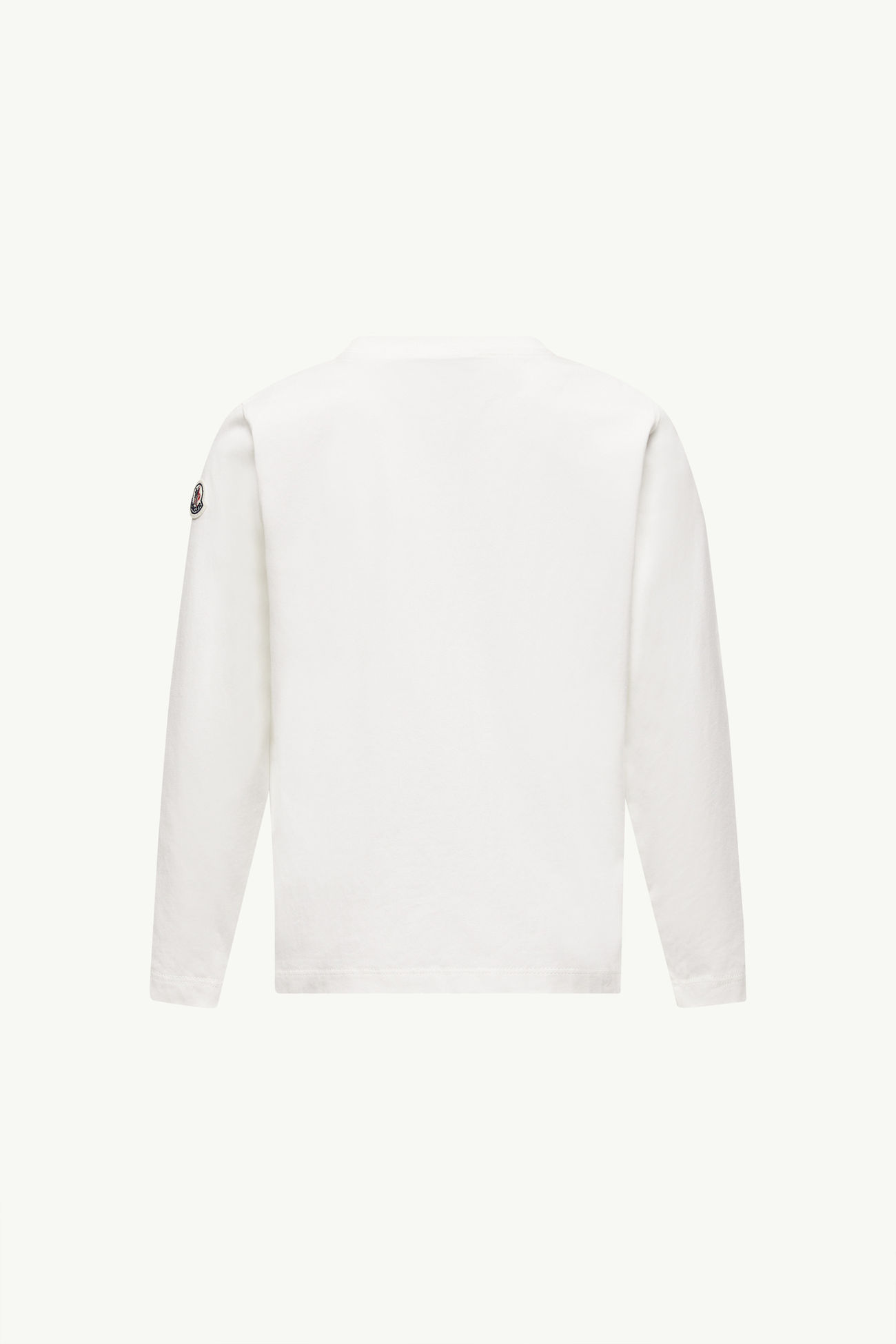 T-shirt a maniche lunghe in cotone con motivo logato Bambino Bianco Moncler 3