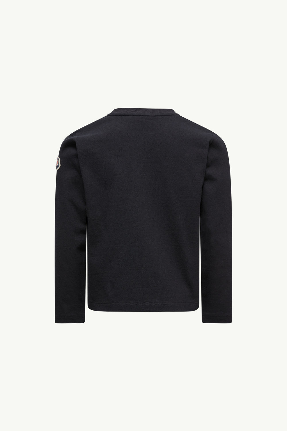 Teddy Logo Long Sleeve Cotton T-Shirt Girl Black Moncler 2