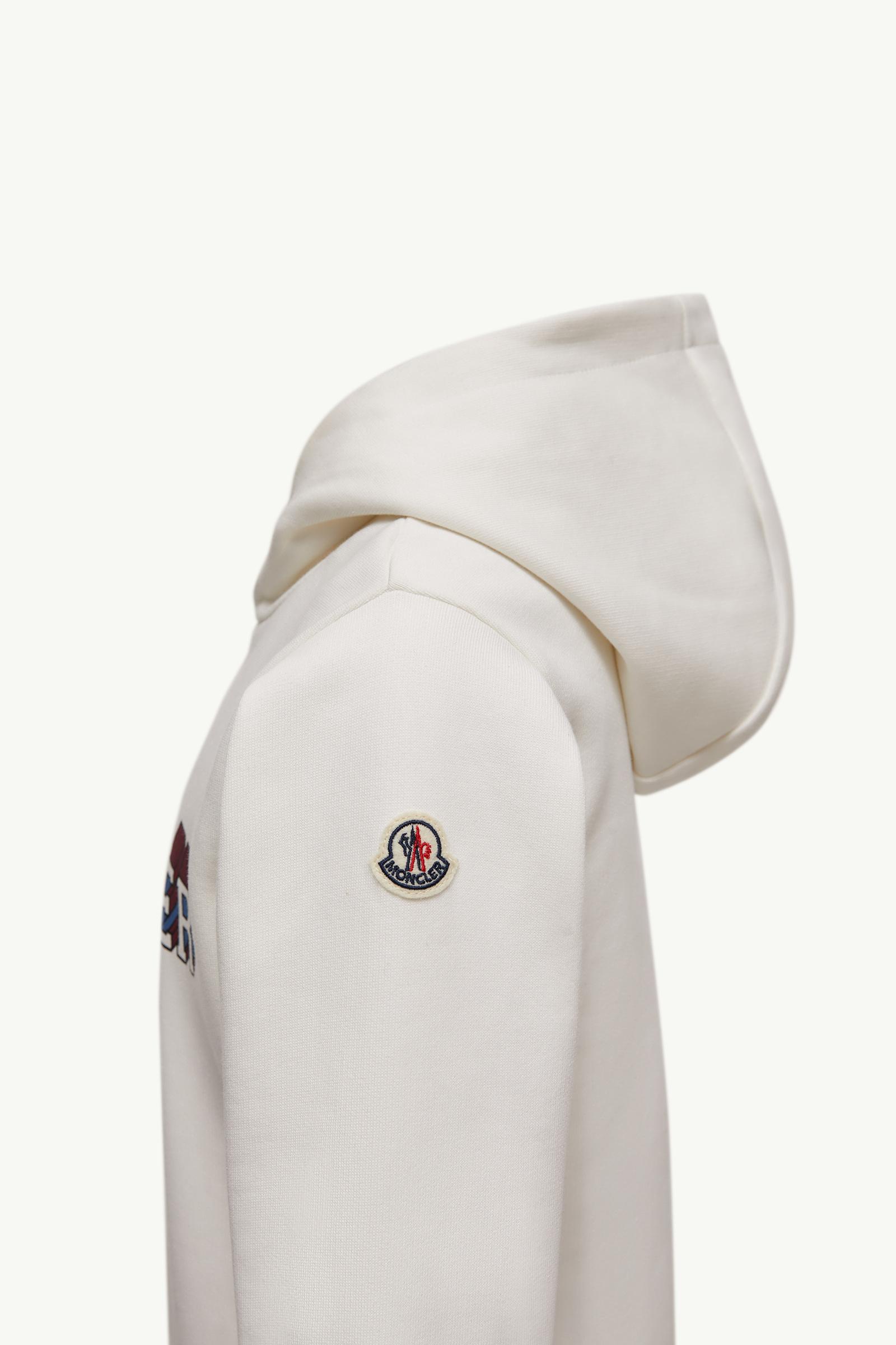 MONCLER ホワイト フードスウェットSAME BUT MONCLER ホワイト フードスウェットSAME BUT Cotton-blend hoodie in