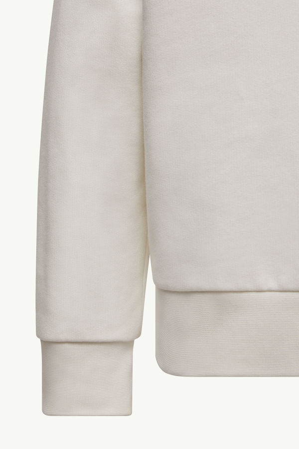 Logo Motif Cotton Hoodie Boy White Moncler 5