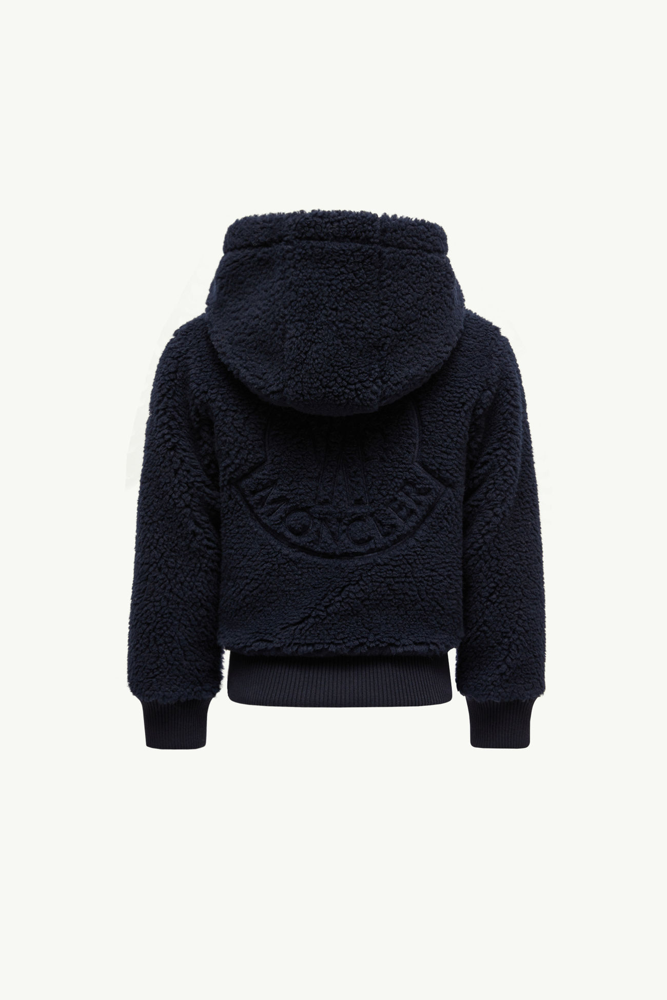 Teddy Zip-Up Hoodie Boy Night Blue Moncler 3