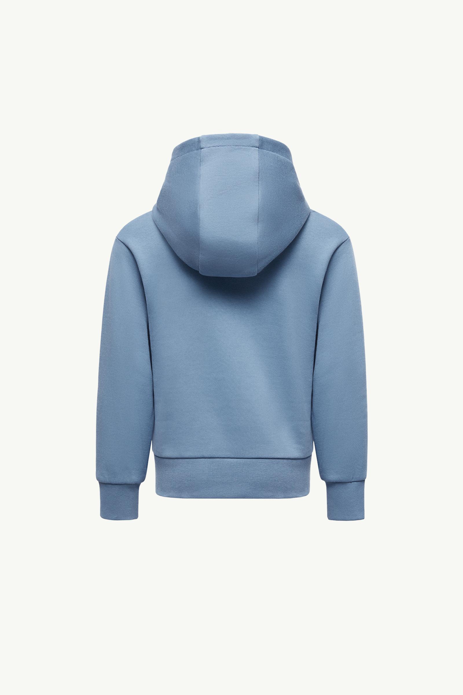 Cobalt Blue Logo Cotton Hoodie - Sweatshirts & Knitwear for