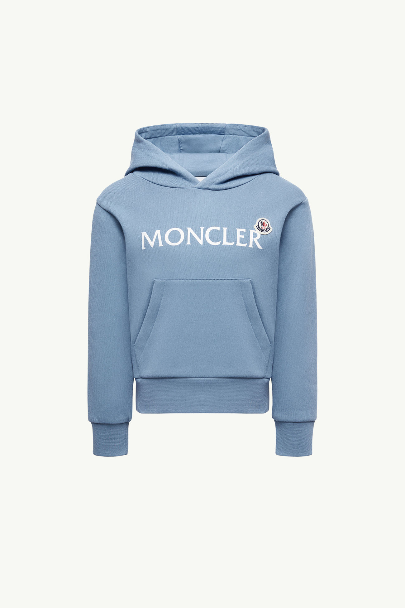 標誌棉質連帽衫 男童 鈷藍色 Moncler 0