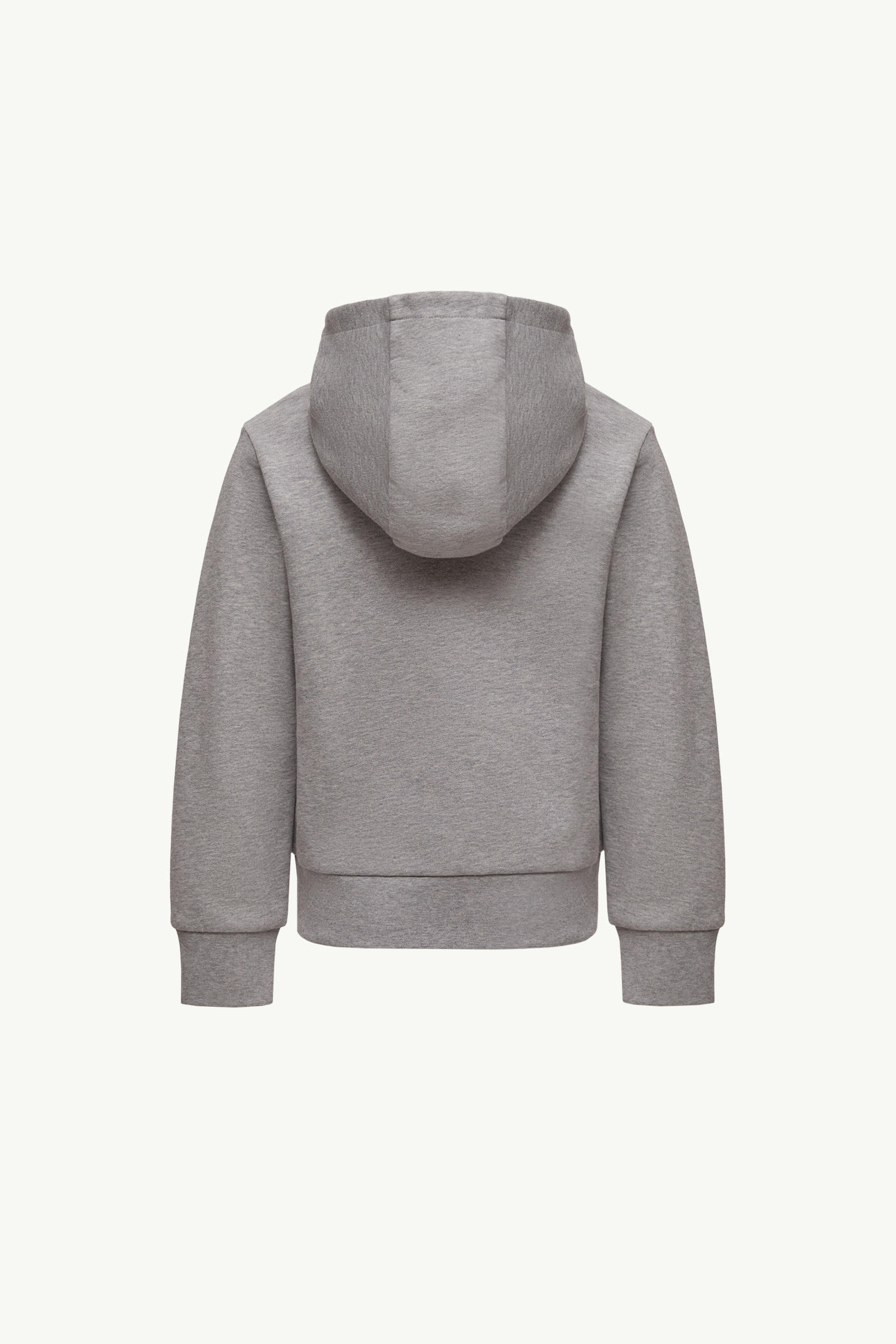 Logo Cotton Hoodie Boy Gray Moncler 2