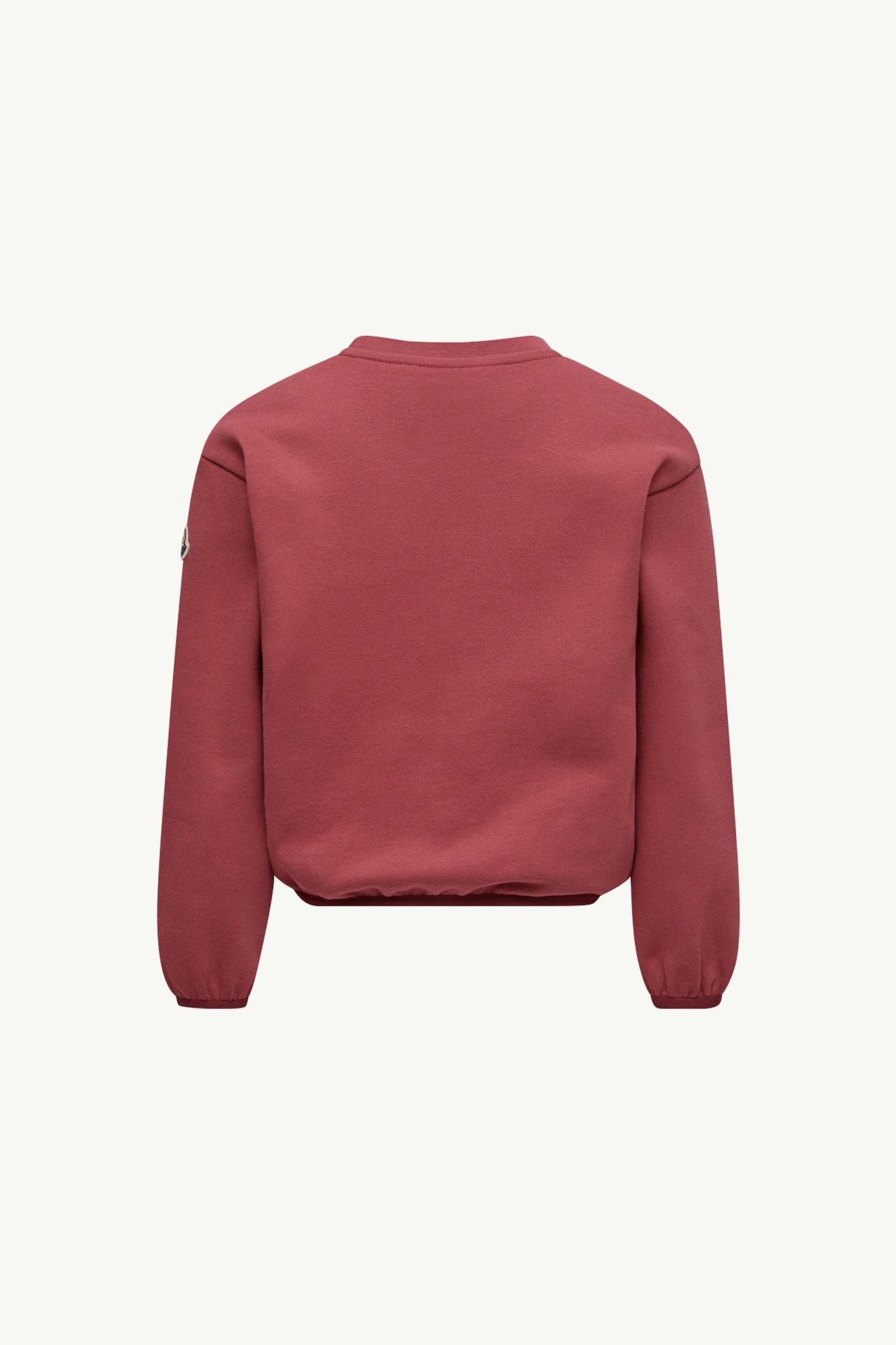 Sweat en coton à logo en teddy Fille Rose Poudré Moncler 3