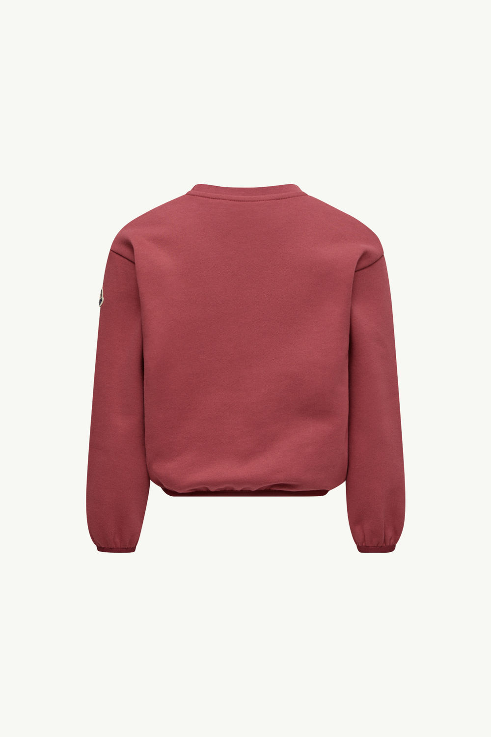Teddy Logo Cotton Sweatshirt Girl Dusty Pink Moncler 3