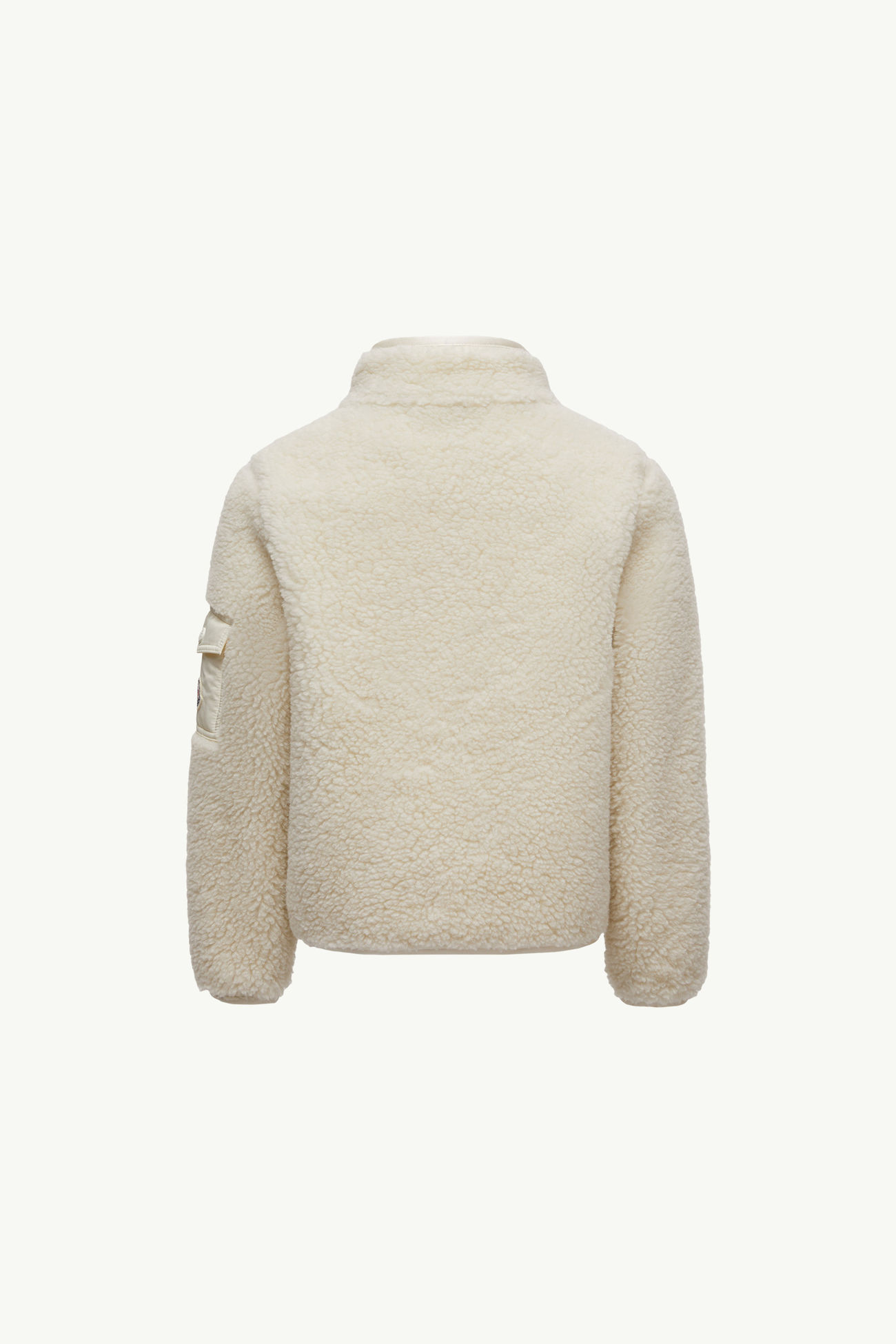 Sudadera efecto peluche con cremallera Niño Blanco Moncler 3