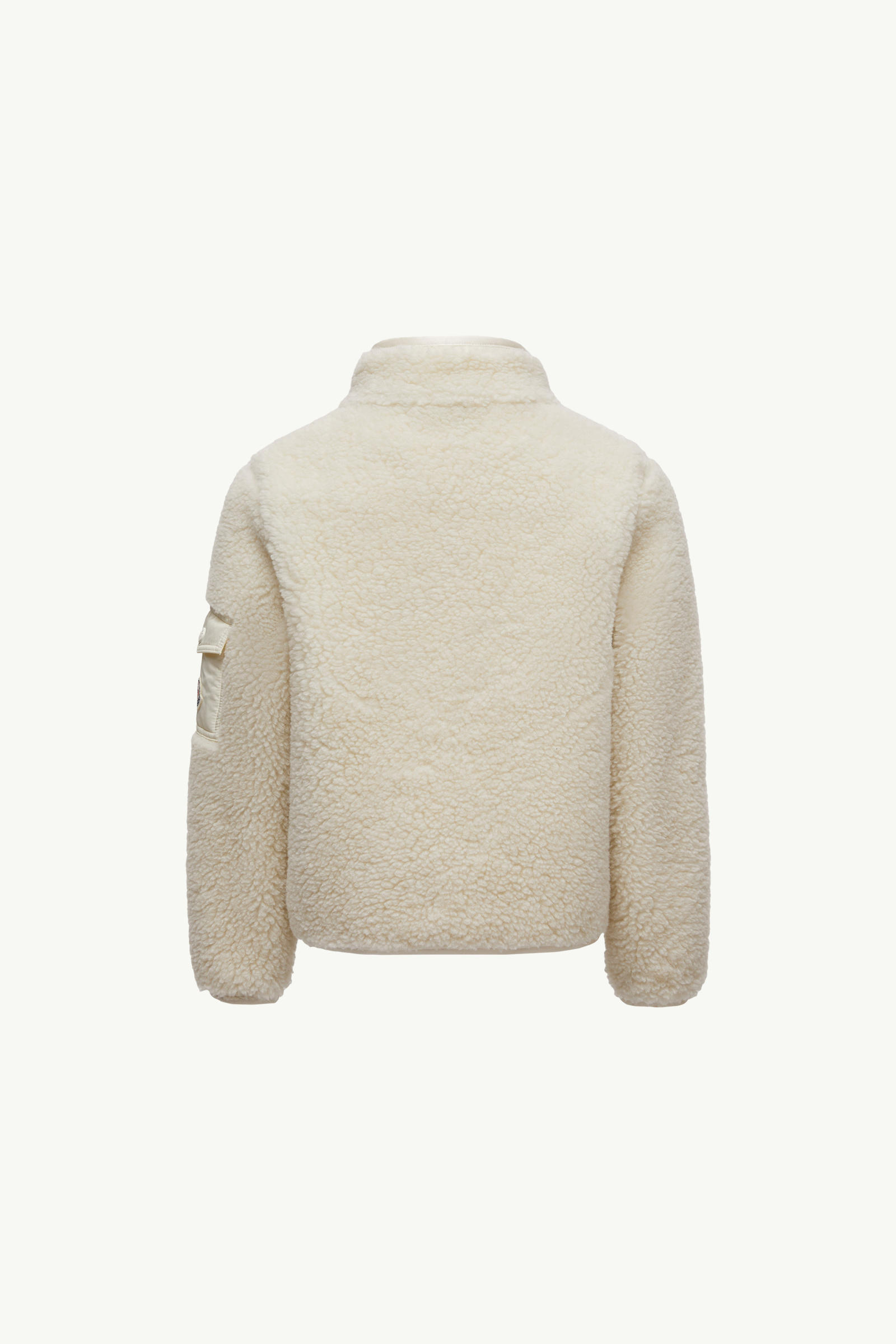 Sudadera efecto peluche con cremallera Niño Blanco Moncler 3