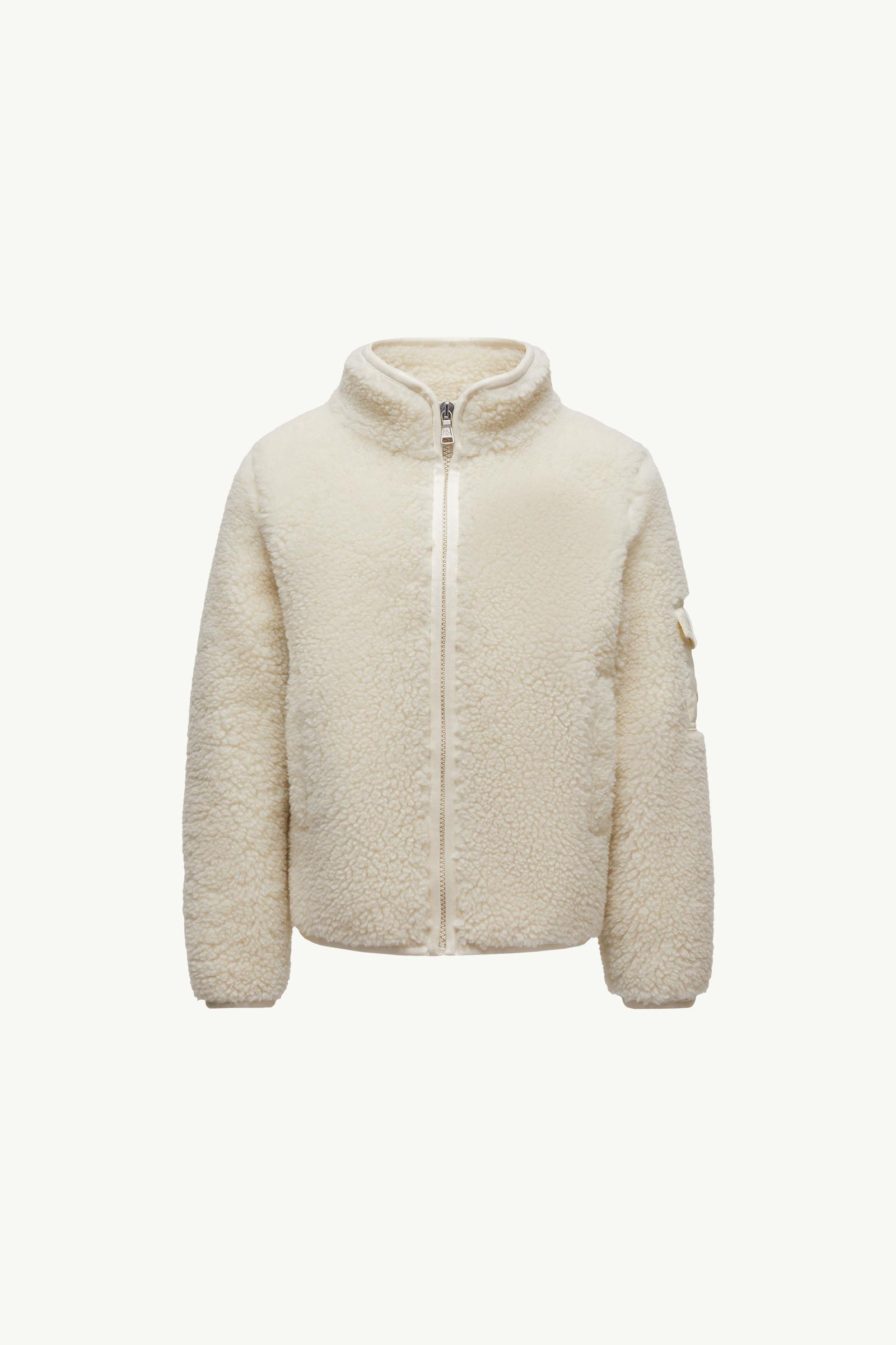 White Teddy Zip-Up Sweatshirt - Sweatshirts & Knitwear for