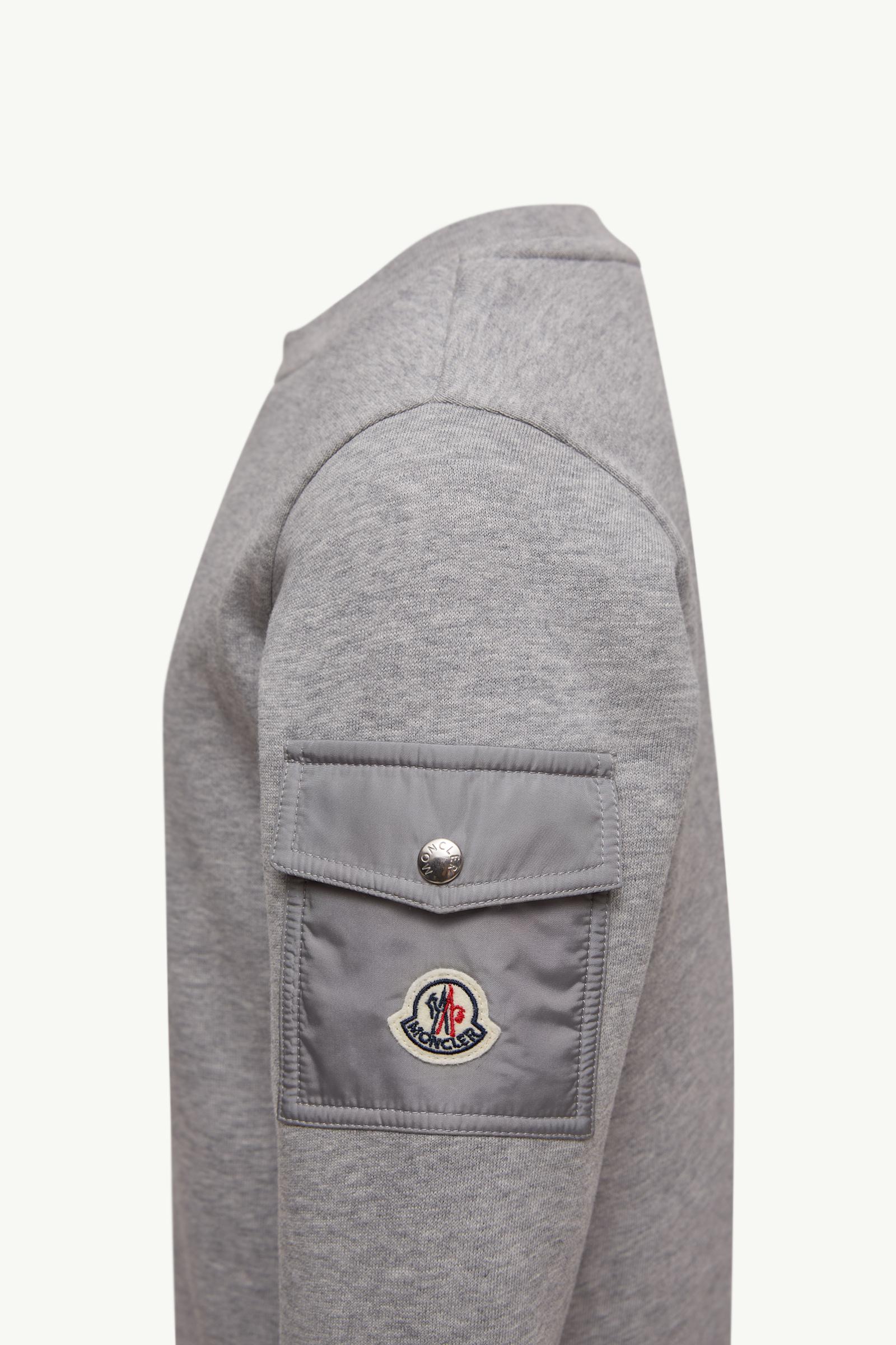 Cotton Sweatshirt Boy Gray Moncler 1