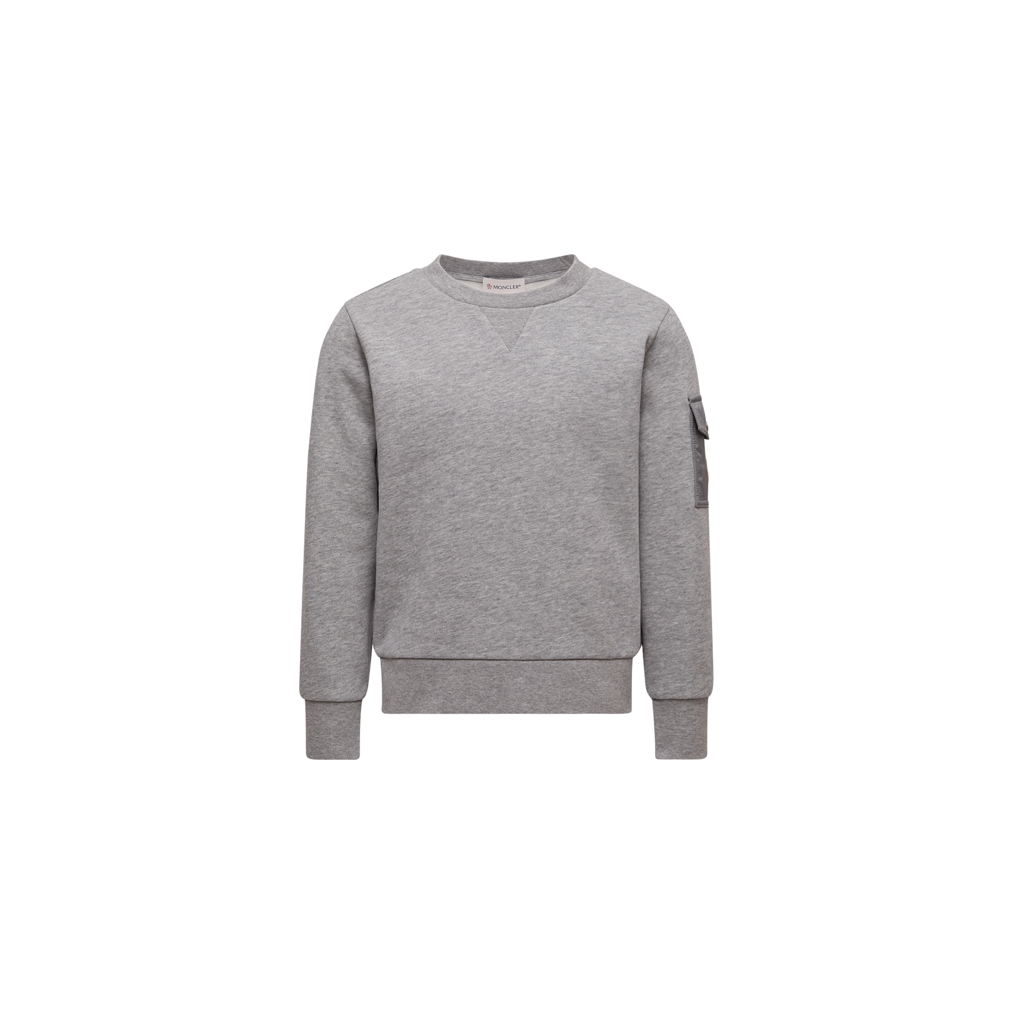 MONCLER ENFANT Cotton Sweatshirt, Boy, Gray, Size: 12Y