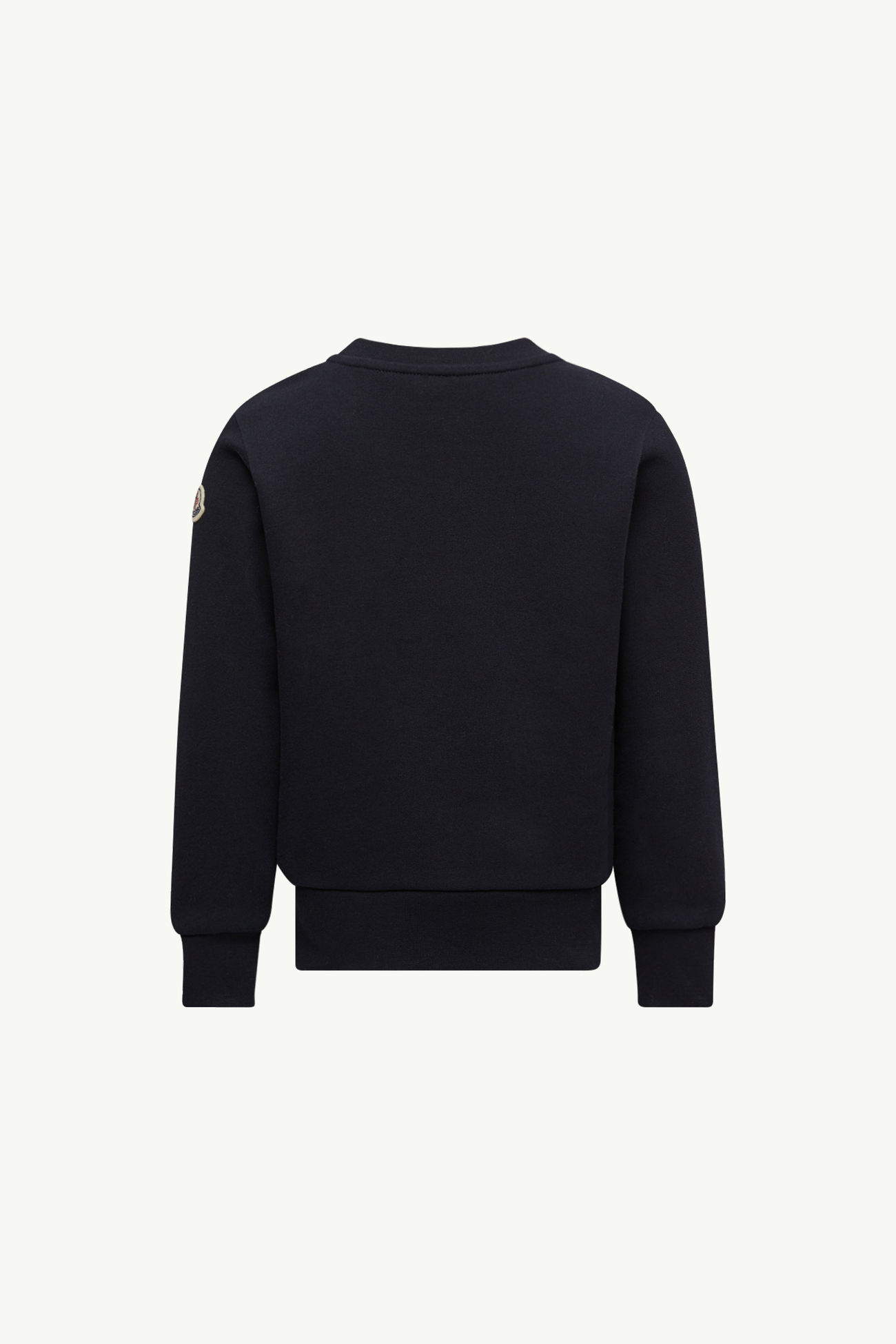 Teddy Logo Cotton Sweatshirt Boy Navy Blue Moncler 2