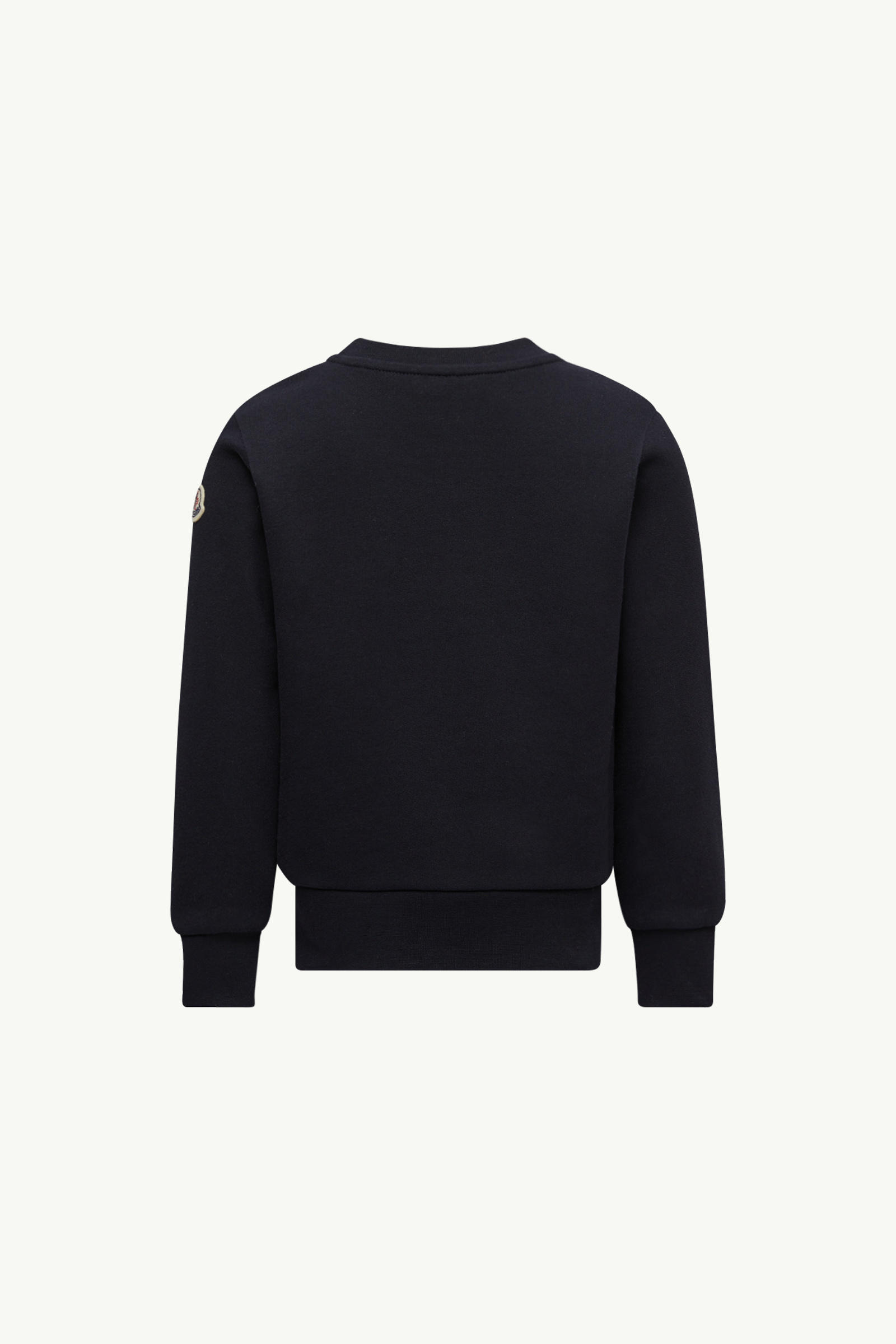 Teddy Logo Cotton Sweatshirt Boy Navy Blue Moncler 2