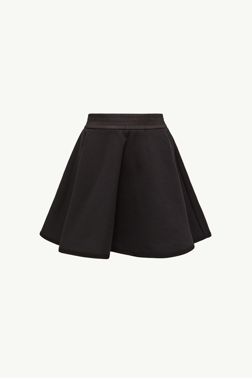Mini-jupe évasée en coton Fille Noir Moncler 3