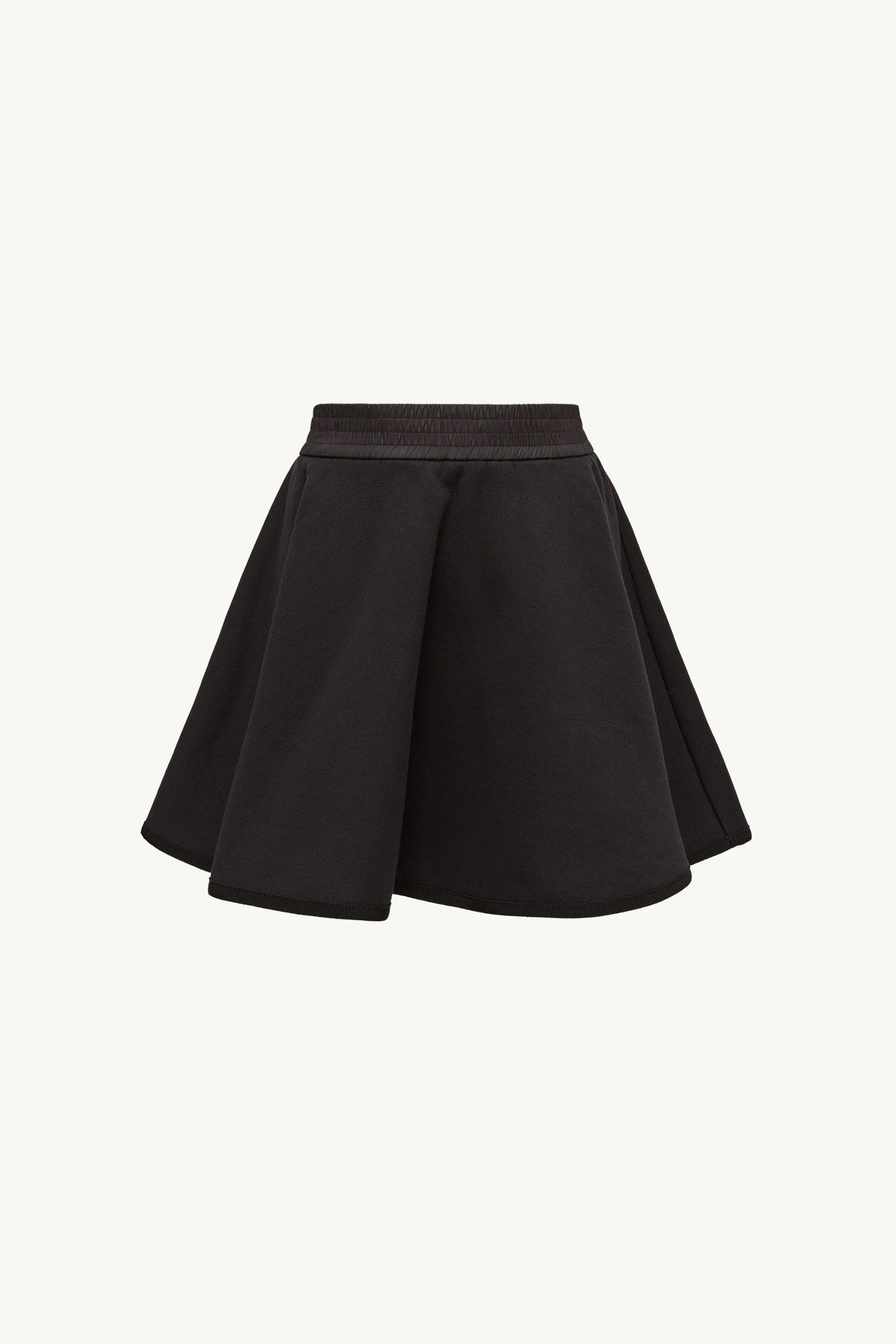 Minifalda de algodón acampanada Niña Negro Moncler 3
