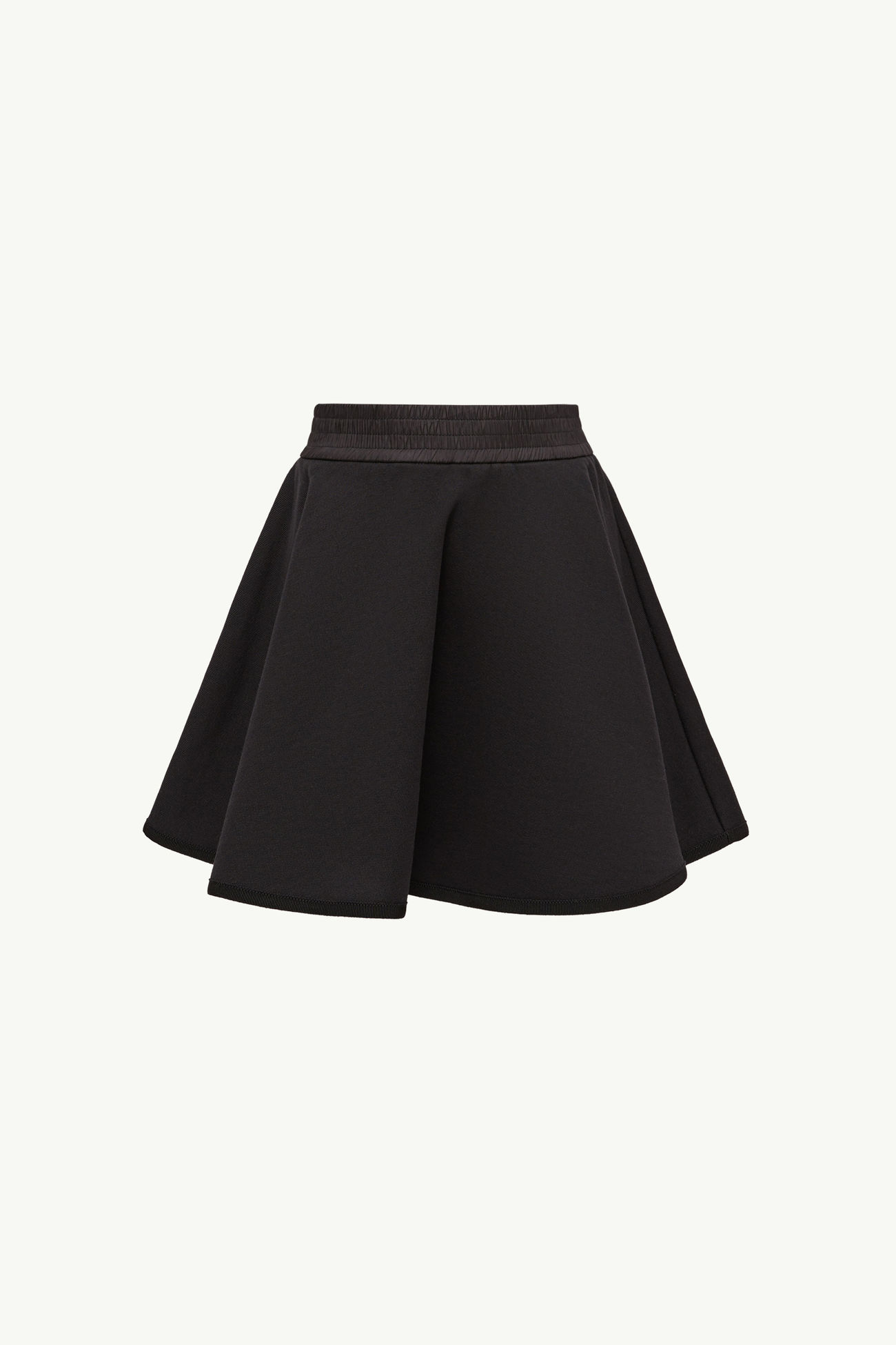 Minifalda de algodón acampanada Niña Negro Moncler 0