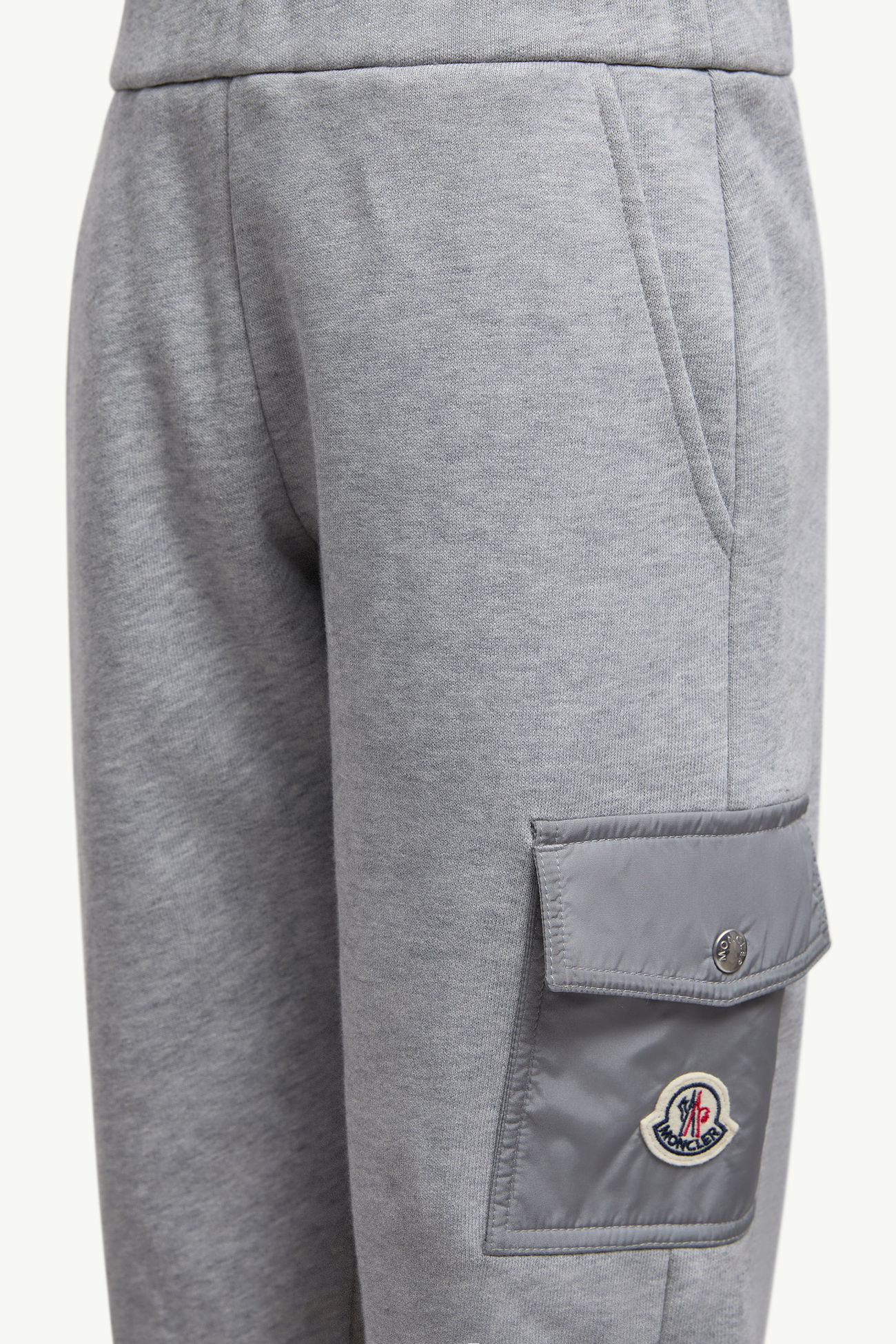 Jogginghose aus Baumwolle Jungen Grau Moncler 1