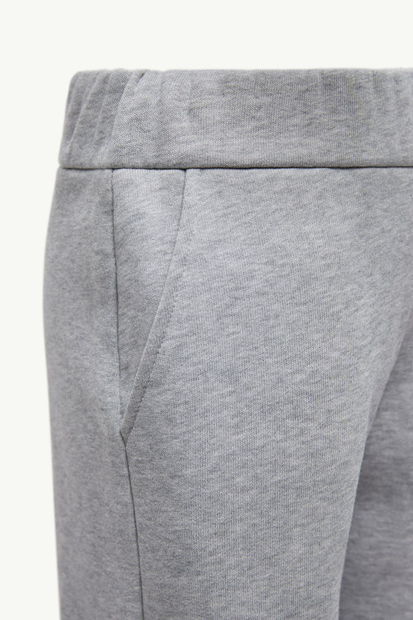 Cotton Track Pants Boy Gray Moncler 3