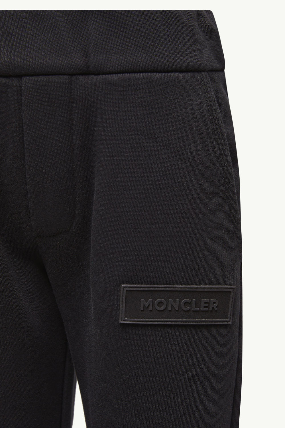 Cotton Track Pants Boy Black Moncler 2