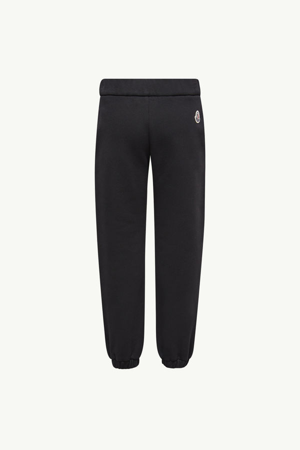 Cotton Track Pants Boy Black Moncler 3