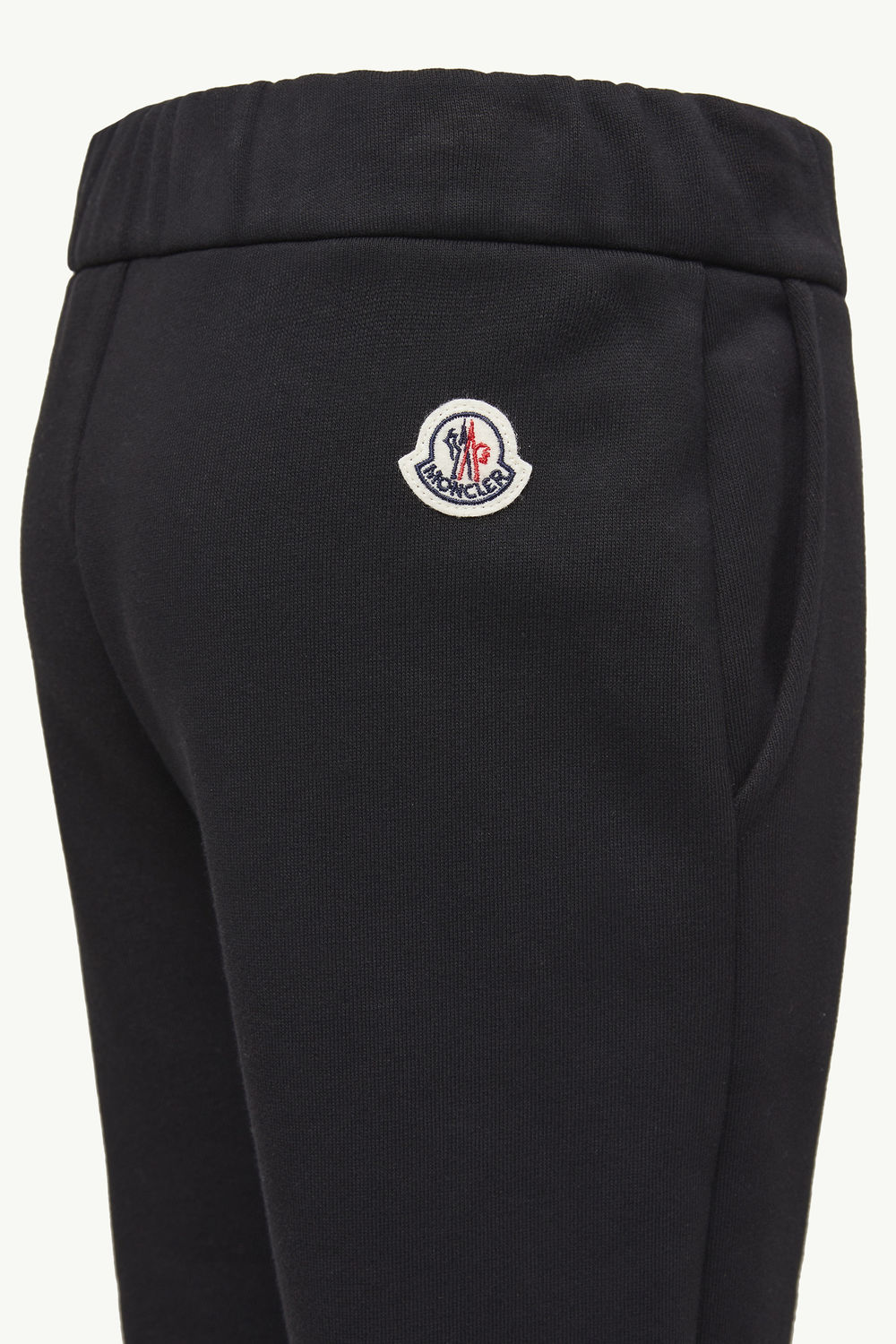 Cotton Track Pants Boy Black Moncler 4