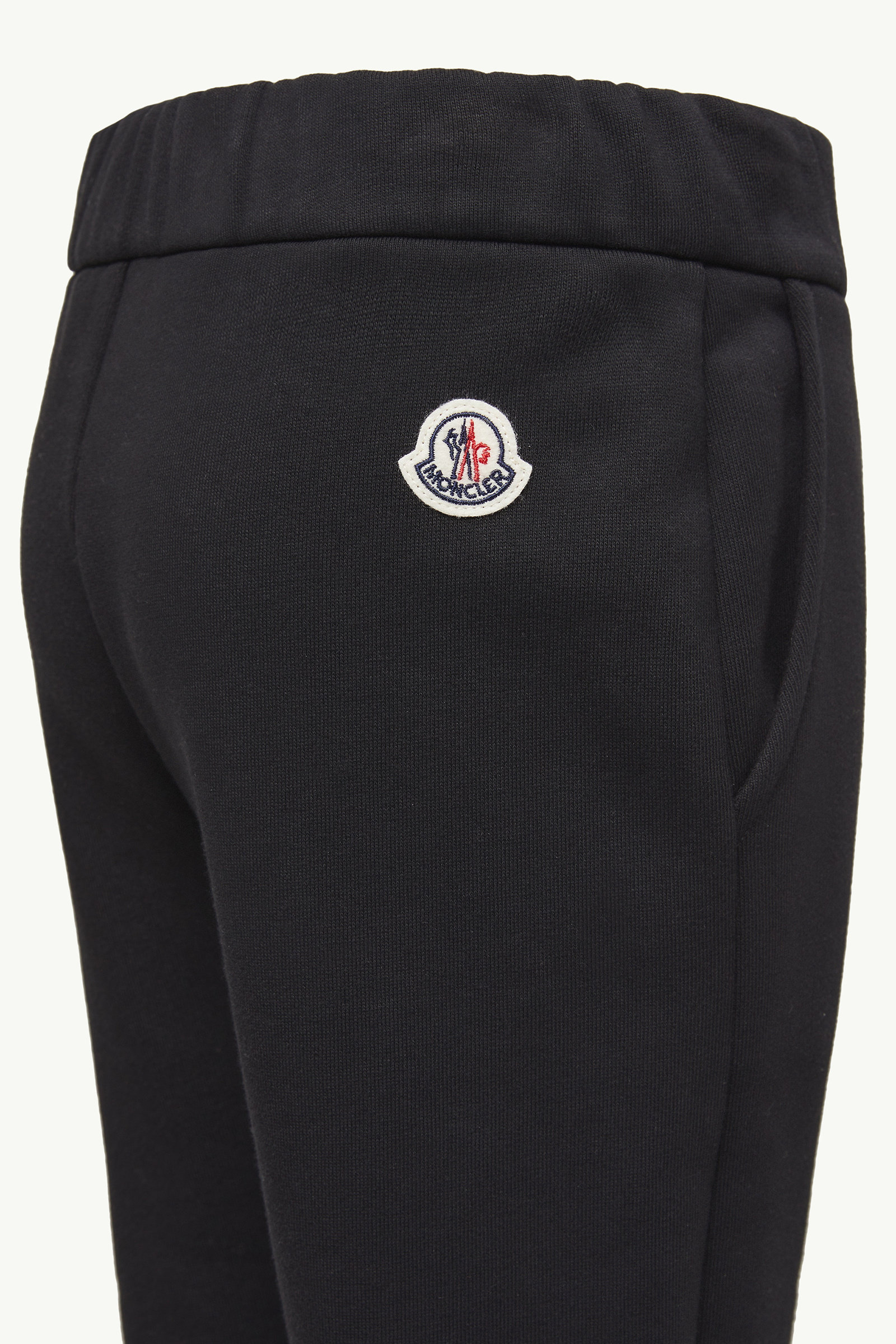 Cotton Track Pants Boy Black Moncler 4