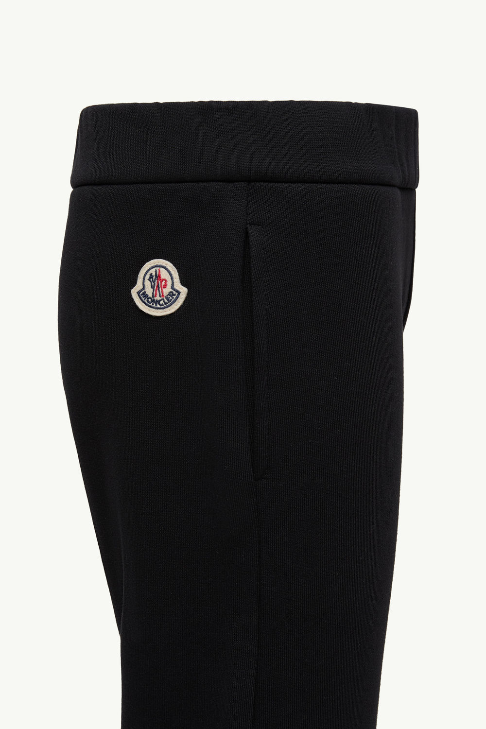 Cotton Track Pants Girl Black Moncler 1