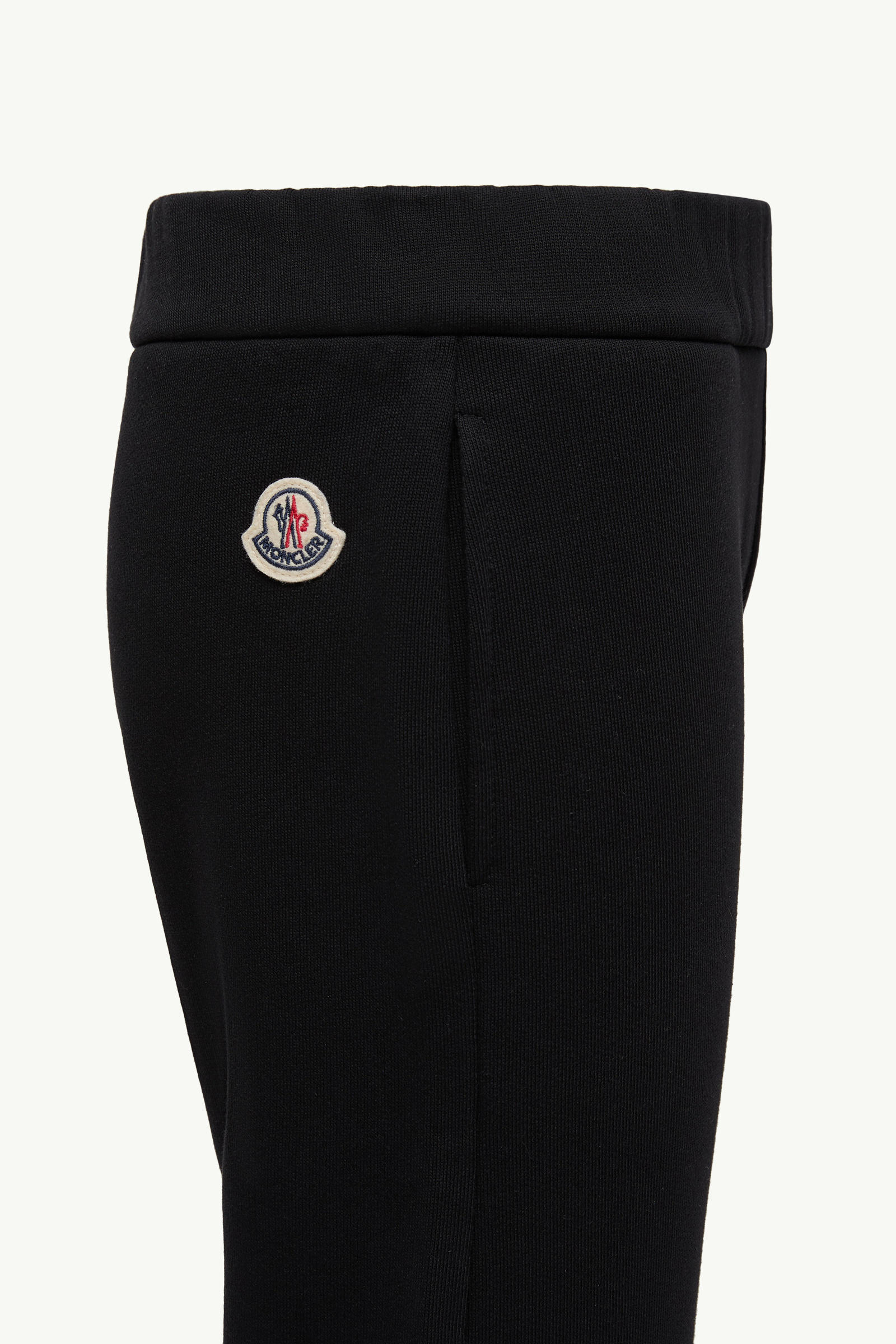 Cotton Track Pants Girl Black Moncler 1