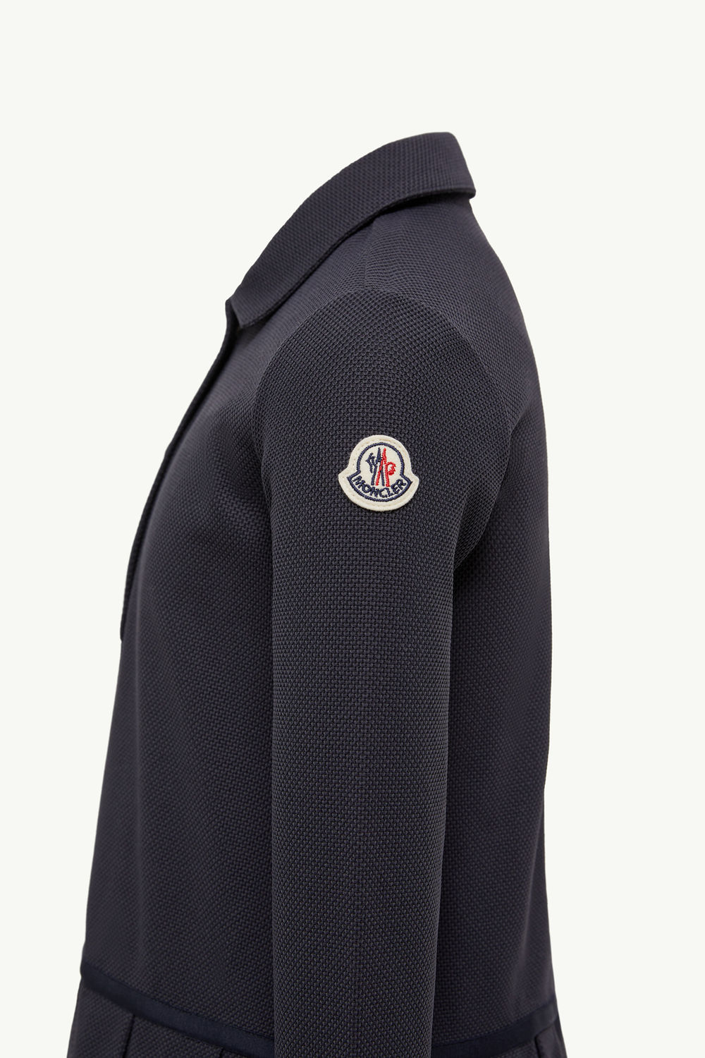 Piquet Polo Shirt Dress Girl Navy Blue Moncler 2