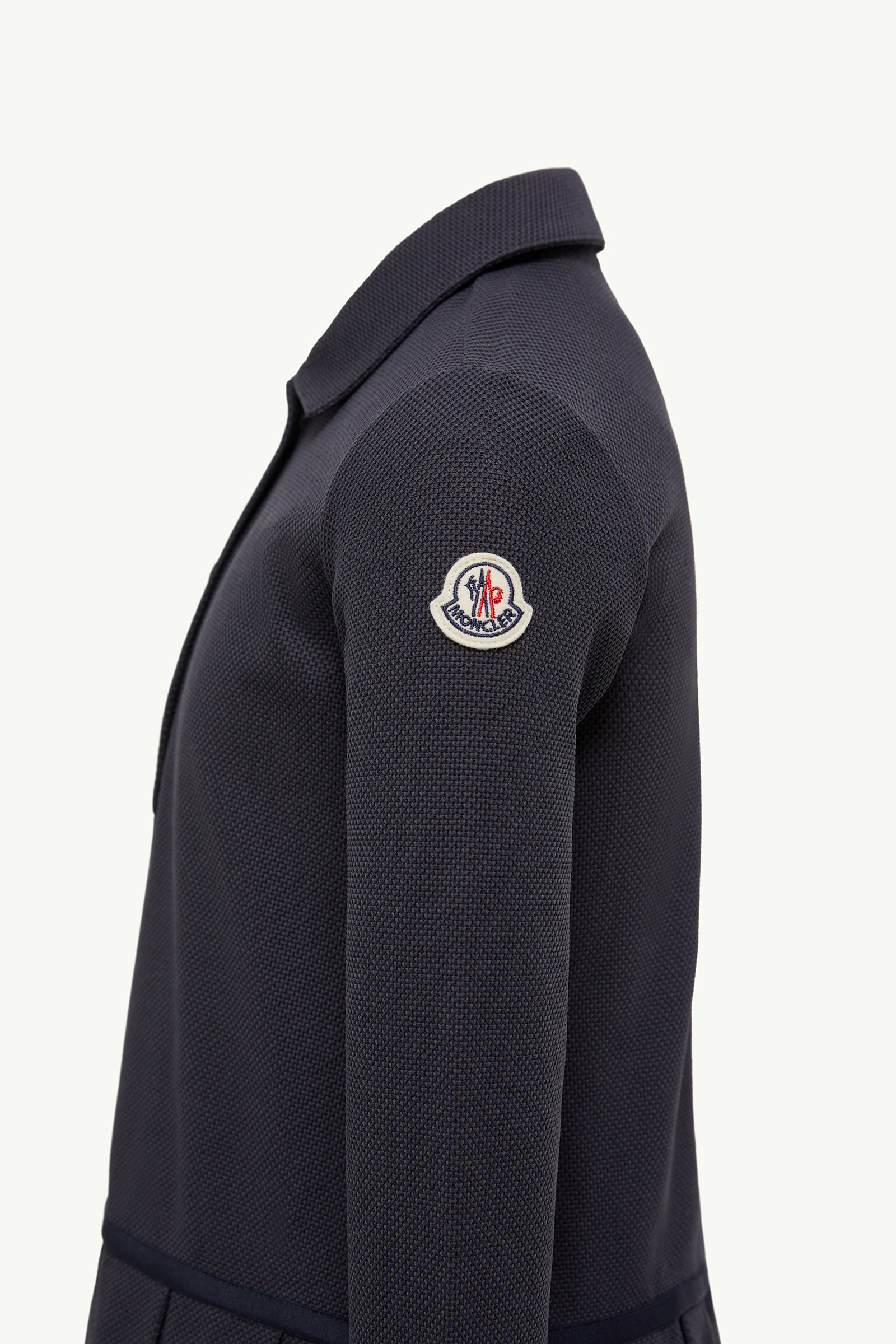 Piquet Polo Shirt Dress Girl Navy Blue Moncler 2