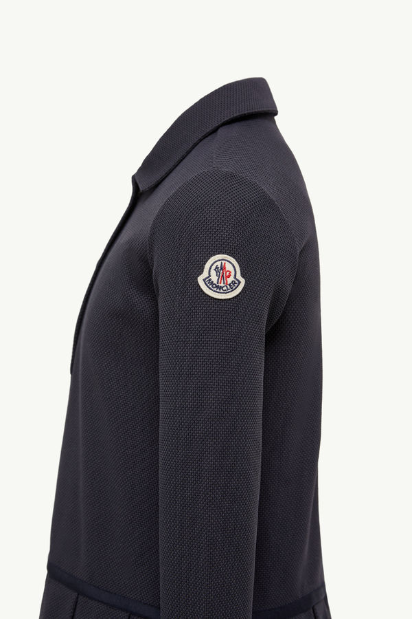 Vestido polo de piqué Niña Azul marino Moncler 2