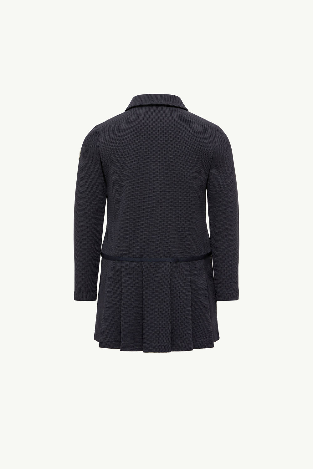 Piquet Polo Shirt Dress Girl Navy Blue Moncler 3