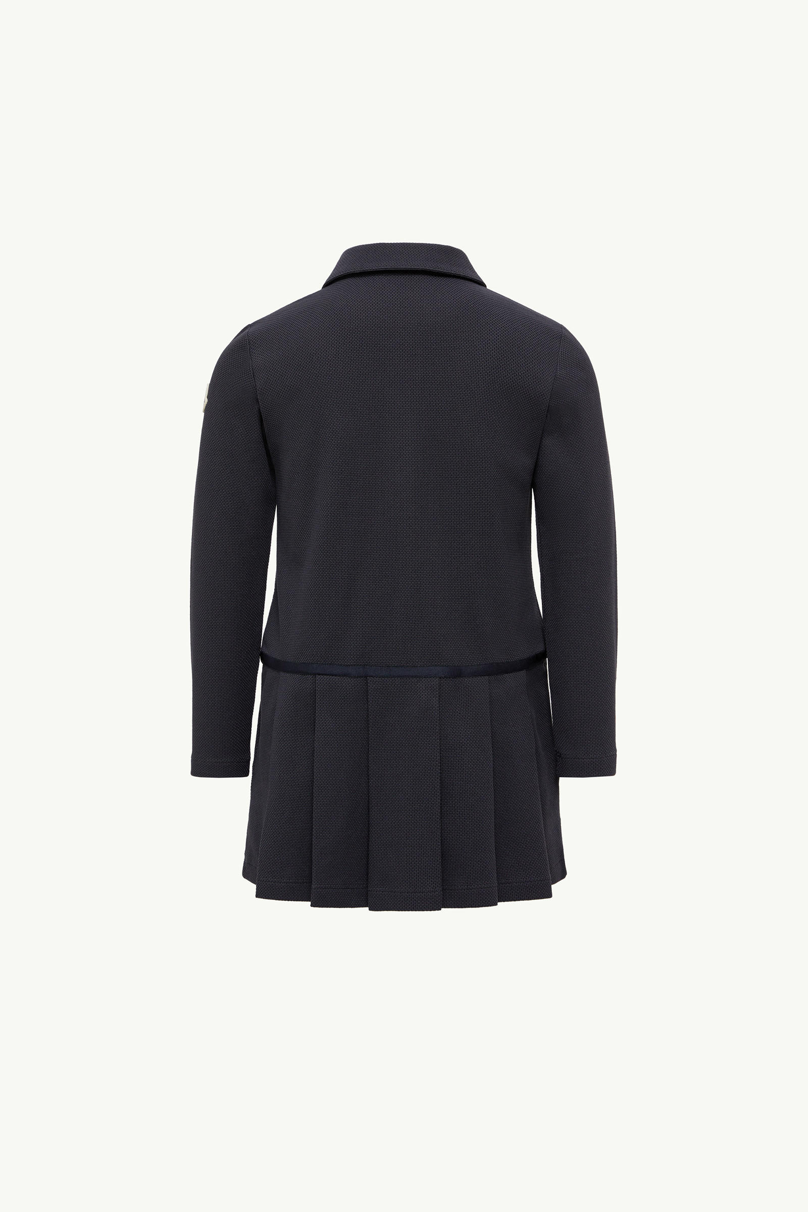 Piquet Polo Shirt Dress Girl Navy Blue Moncler 3