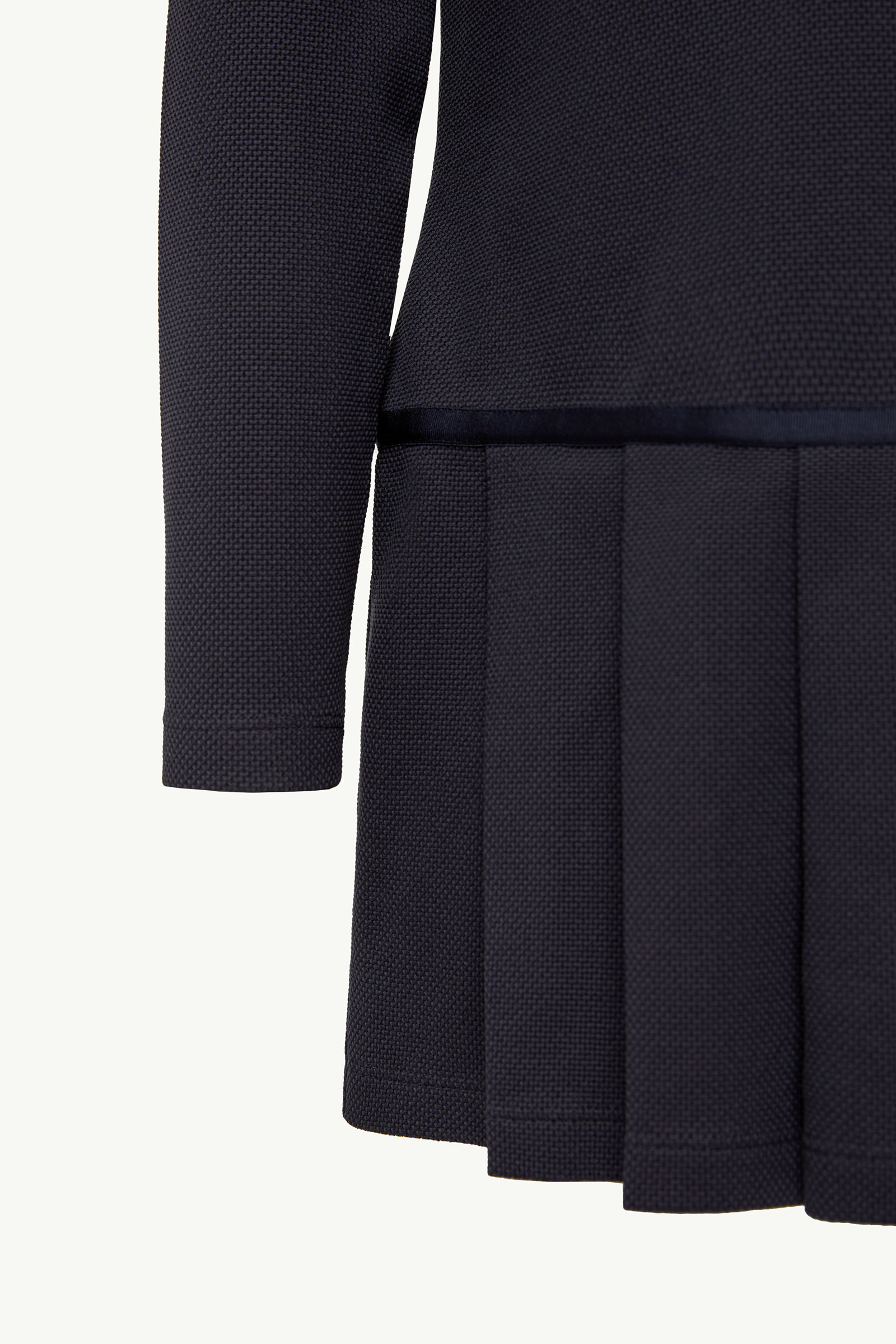 Piquet Polo Shirt Dress Girl Navy Blue Moncler 4
