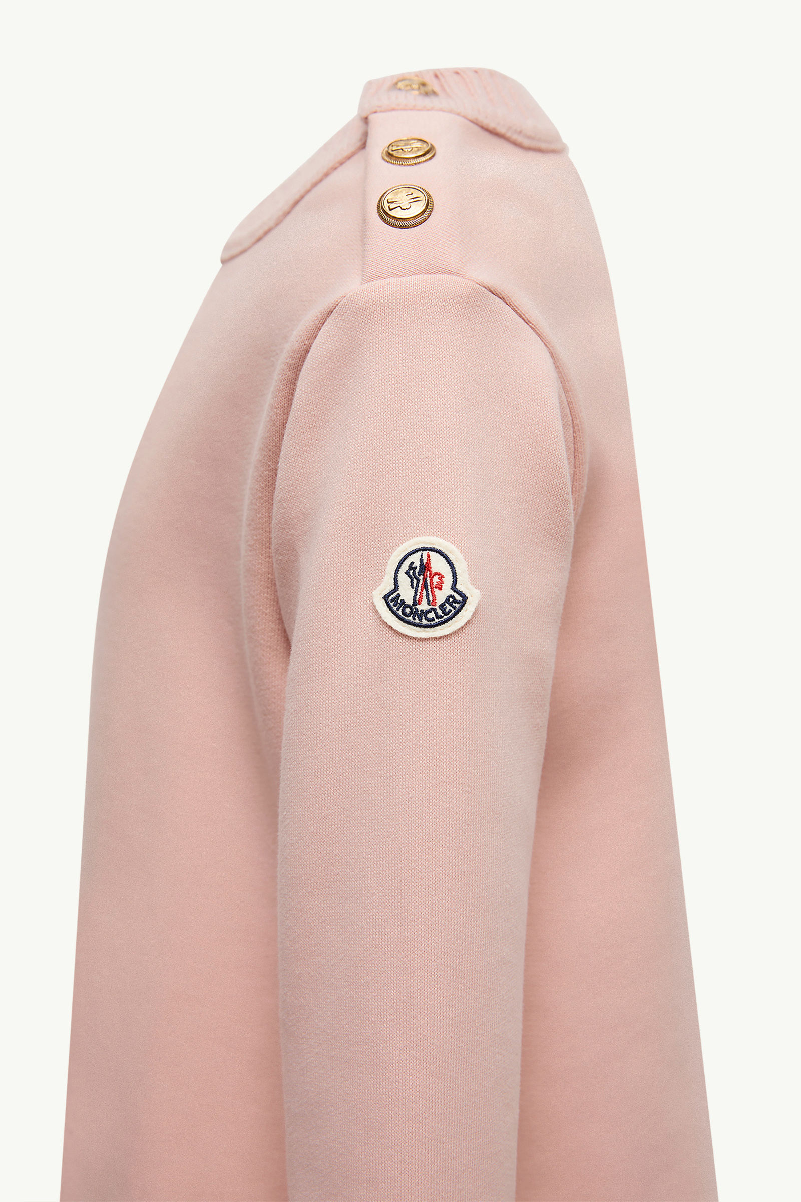 Cotton Sweatshirt Dress Girl Light Pink Moncler 2