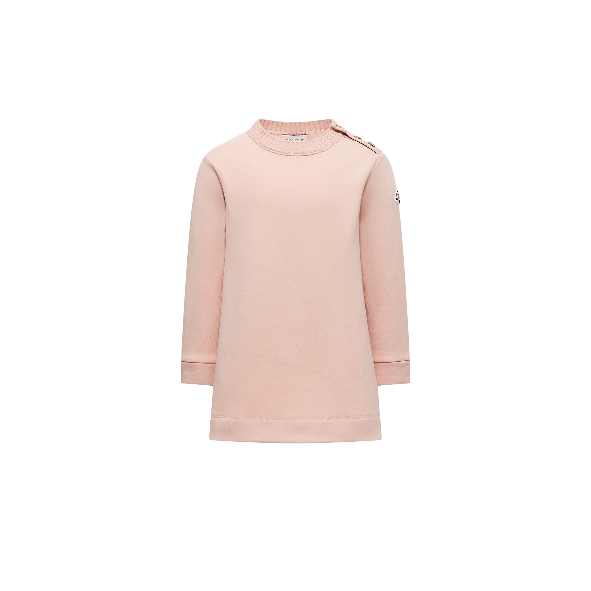 Moncler  Cotton Sweatshirt Dress for Girls in Pink, Size: 6Y