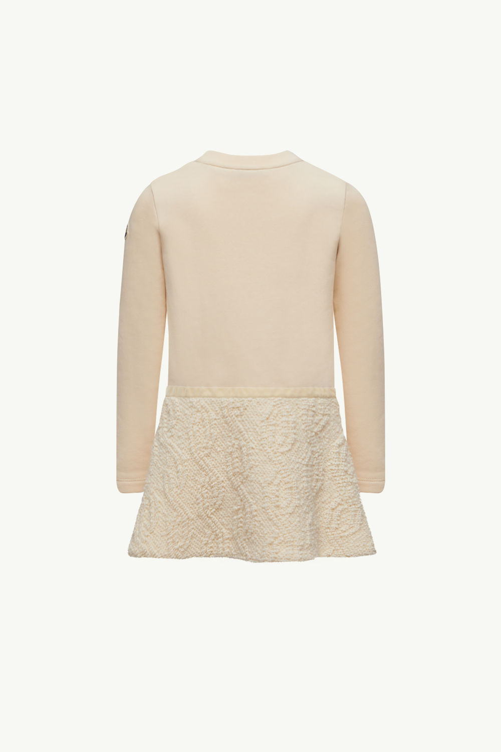 Cotton Sweatshirt Dress Girl White Moncler 3