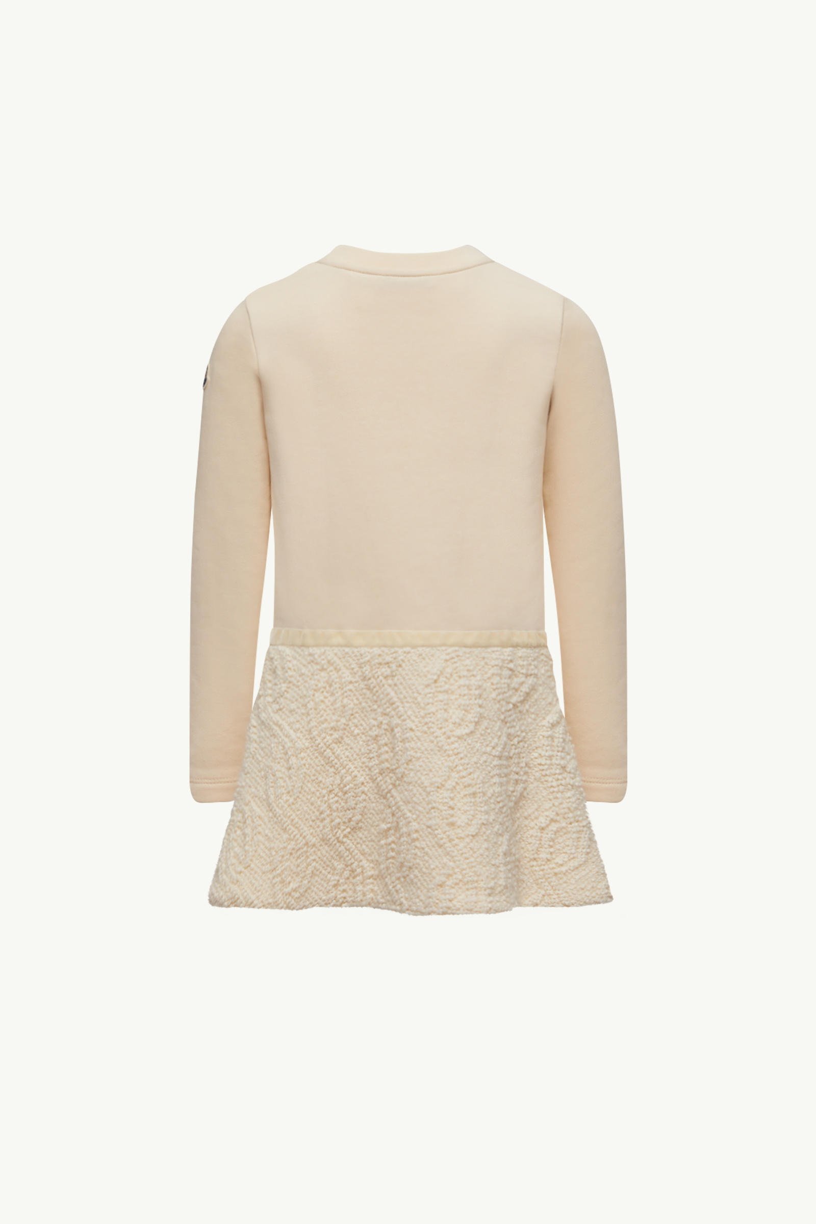 Cotton Sweatshirt Dress Girl White Moncler 3